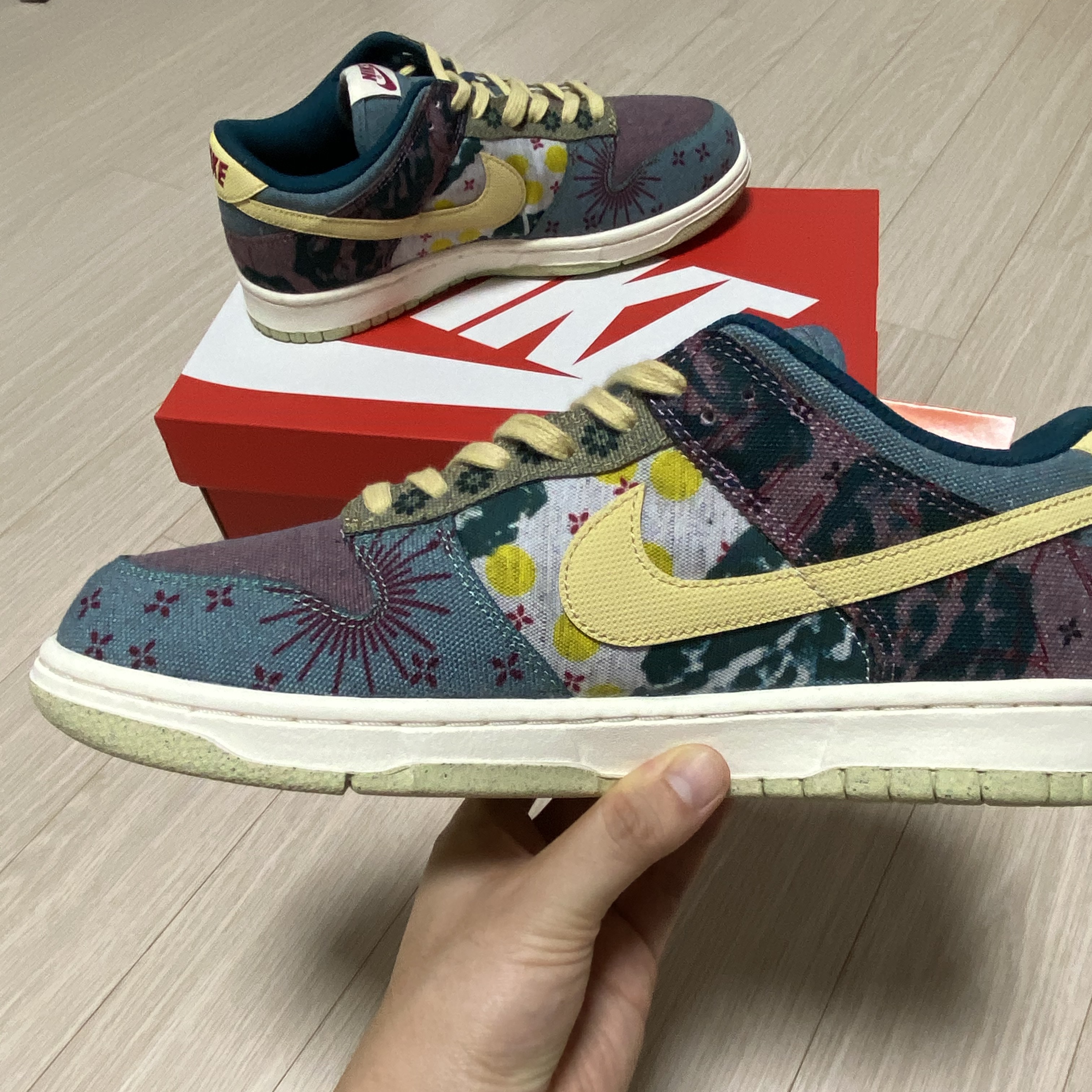 Nike Dunk Low SP University Red 2020, Nike SB Dunk Low Pro Chicago 착용 스타일 - 3