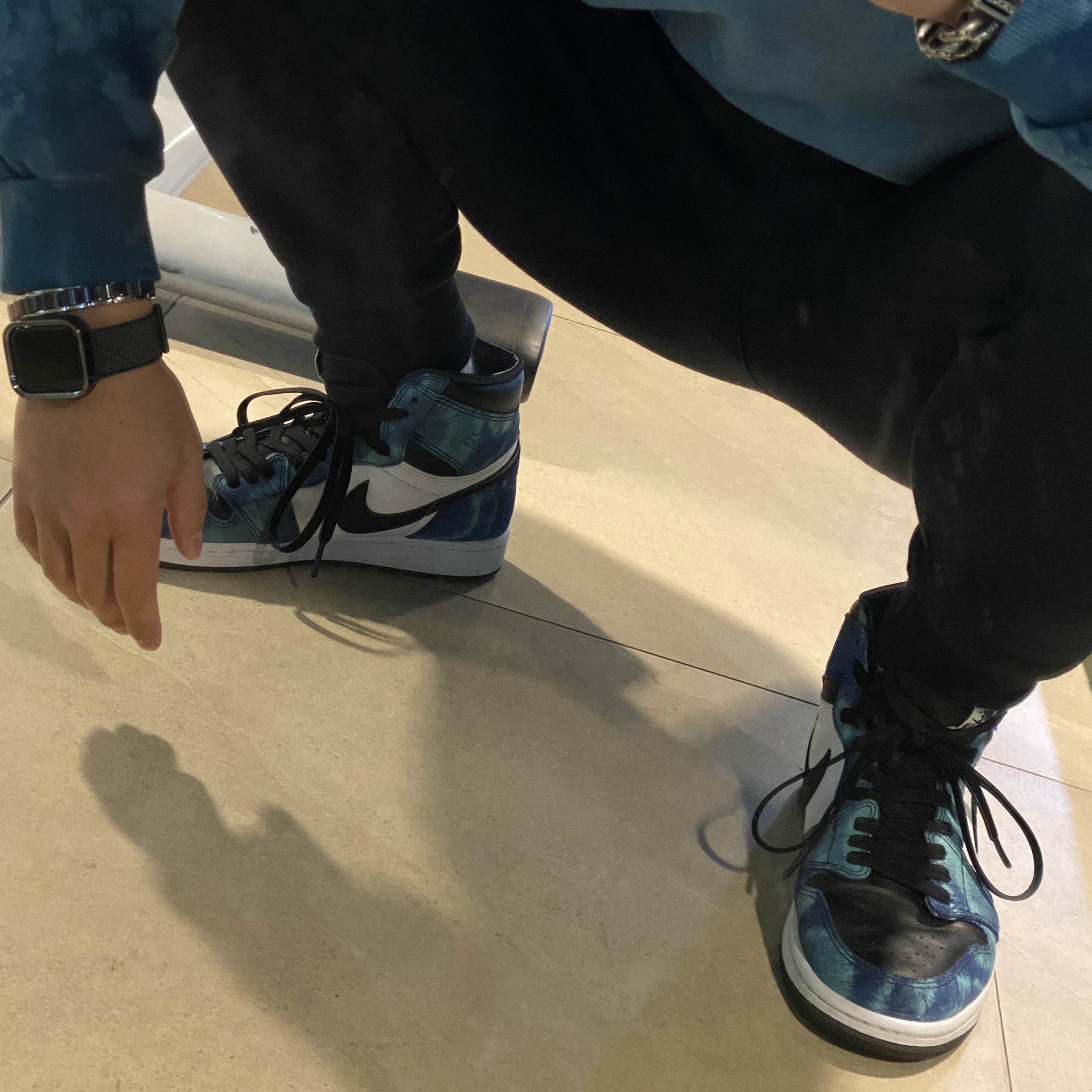 (W) Jordan 1 Retro High Tie-Dye 착용 스타일