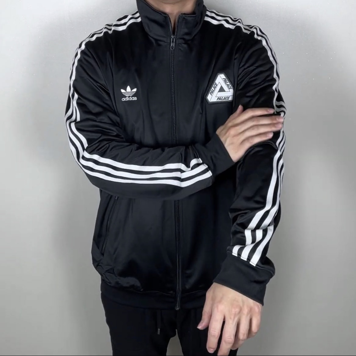Palace x Adidas Firebird Track Top Black - 20FW 착용 스타일
