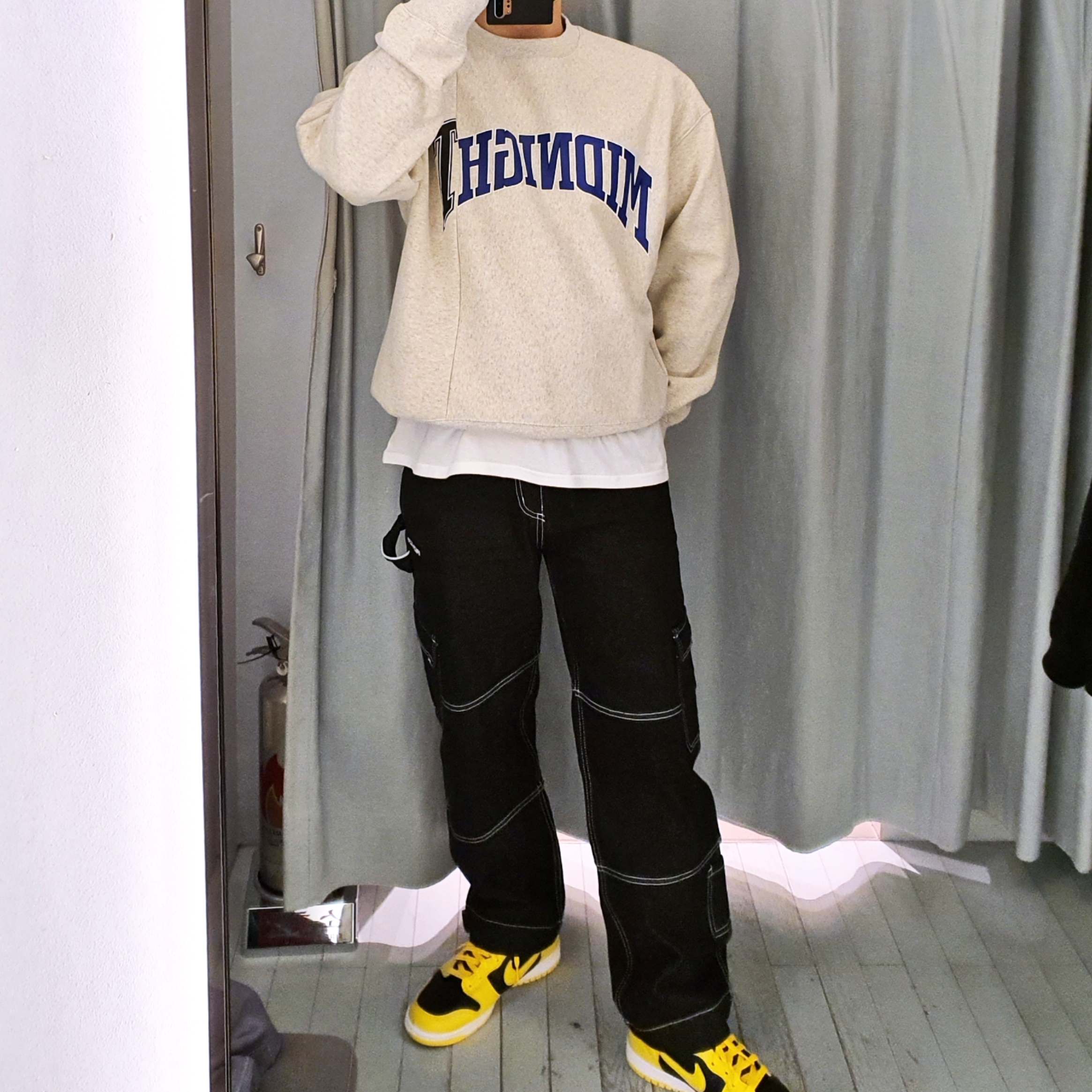 Nike Dunk High SP Varsity Maize 착용 스타일