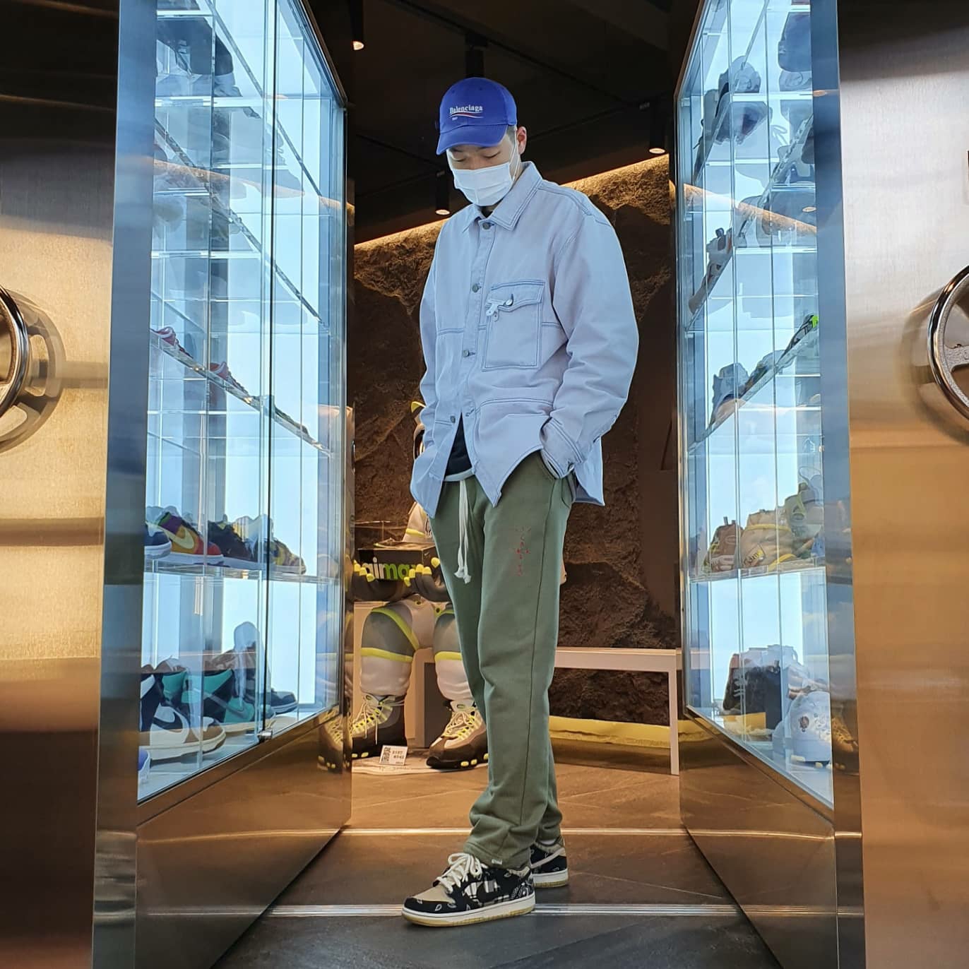 Nike x Travis Scott SB Dunk Low 착용 스타일