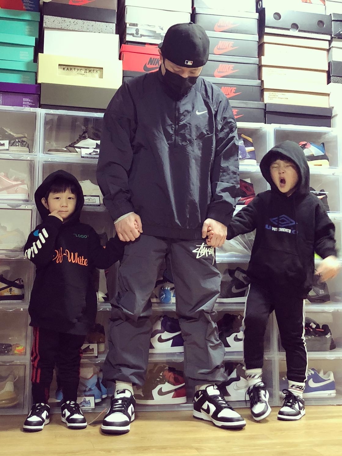 Nike Dunk Low Retro Black, (PS) Nike Dunk Low Black 착용 스타일
