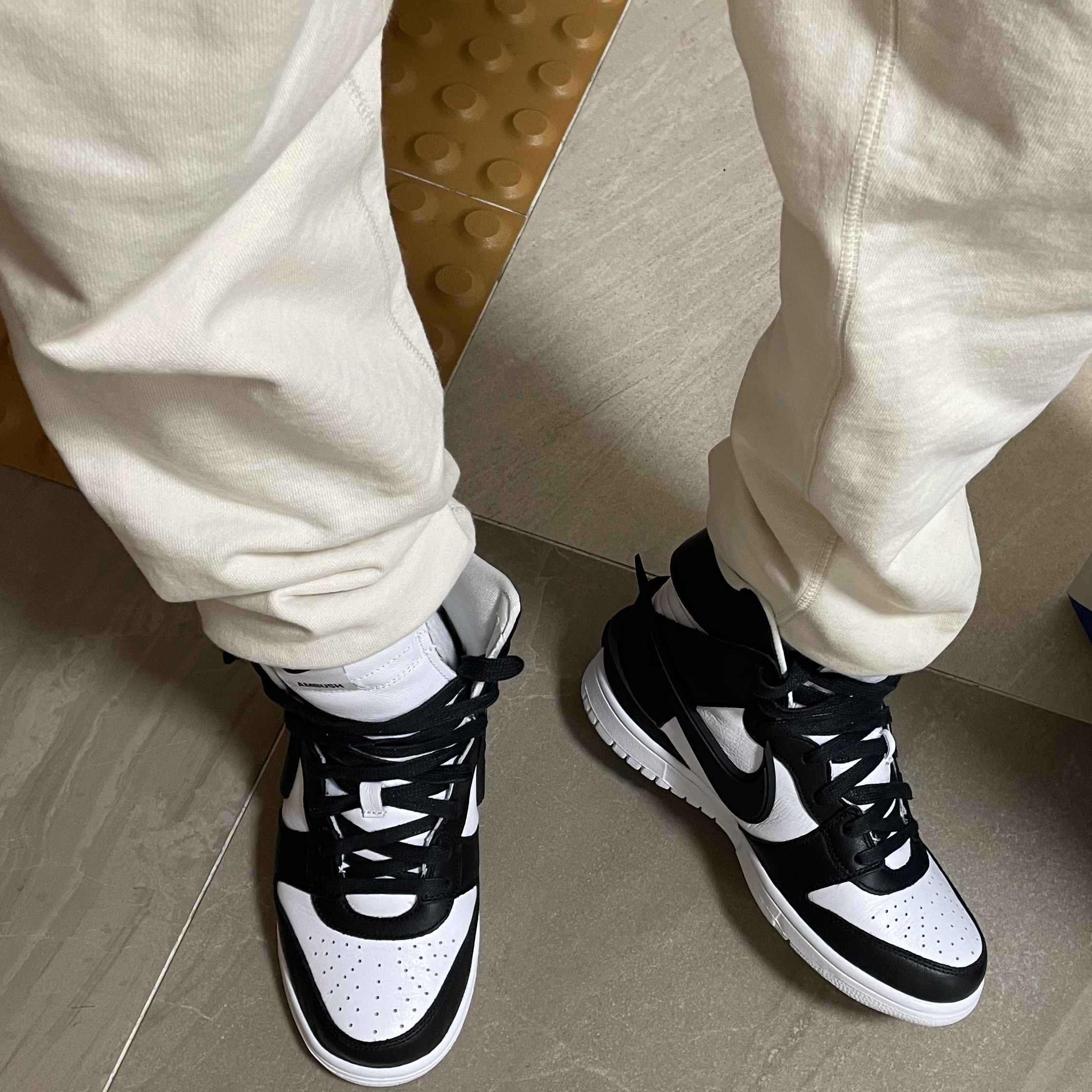 Nike x Ambush Dunk High Black 착용 스타일