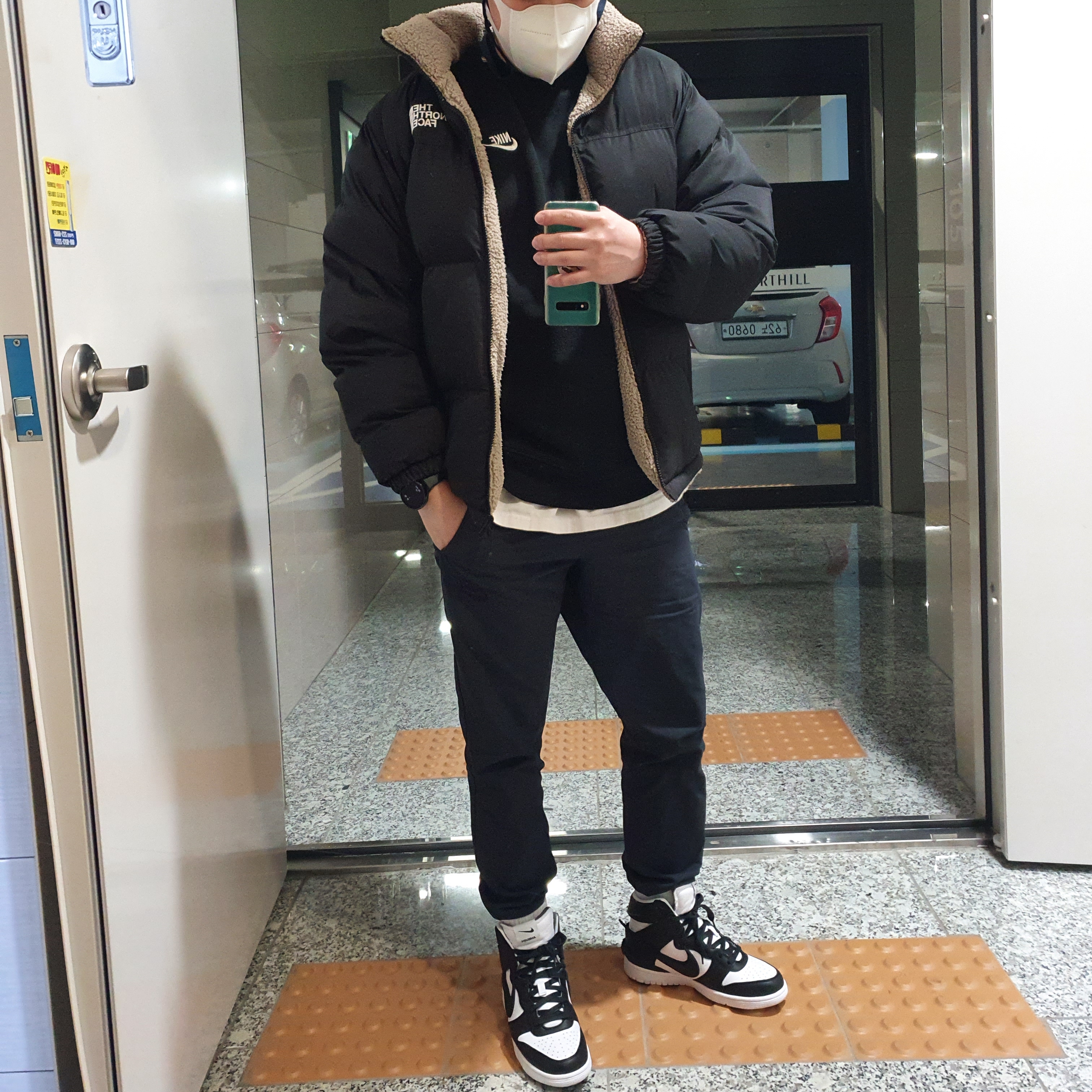 Nike x Ambush Dunk High Black 착용 스타일