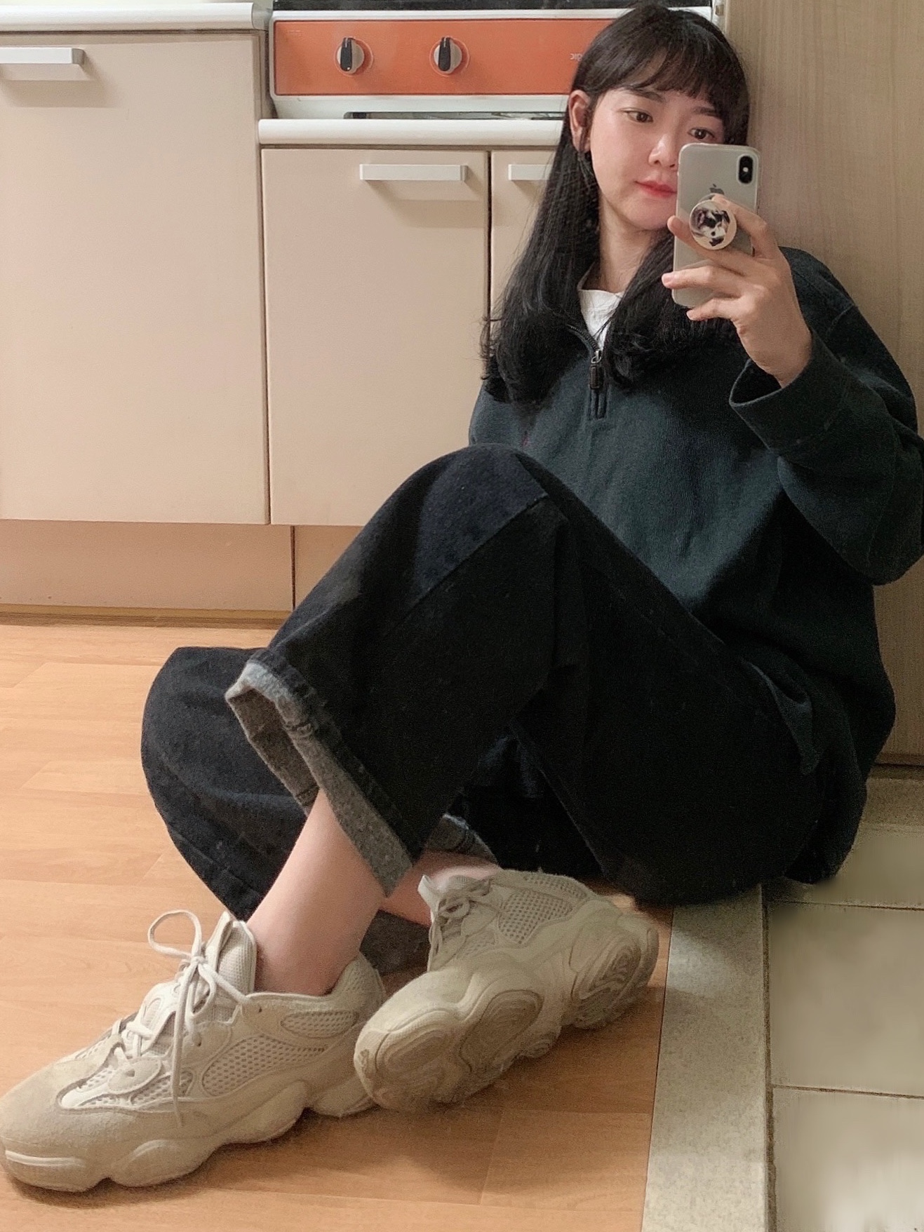 Adidas Yeezy 500 Blush 2018 착용 스타일