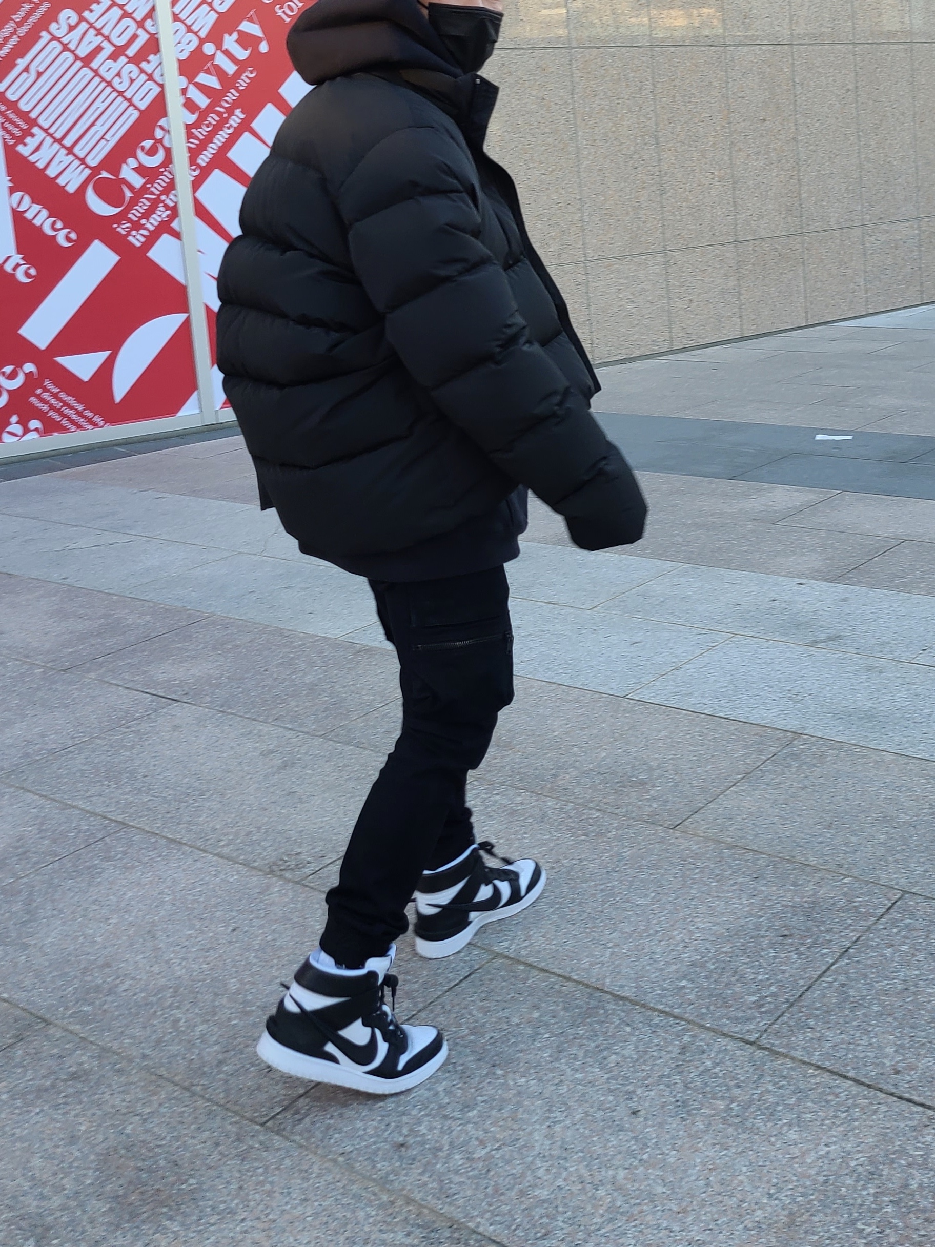 Nike x Ambush Dunk High Black 착용 스타일