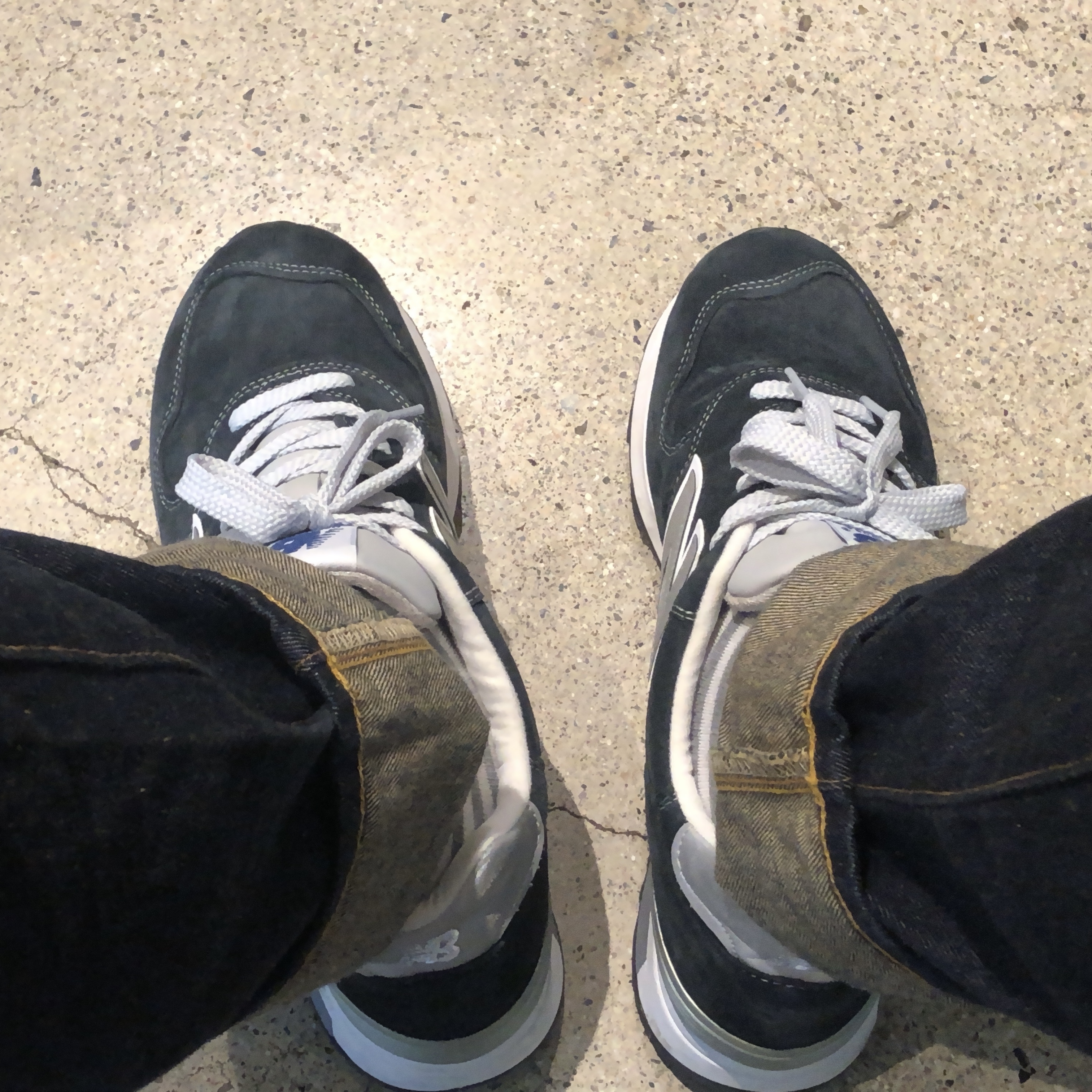 New Balance 1400 Made in USA Navy 착용 스타일