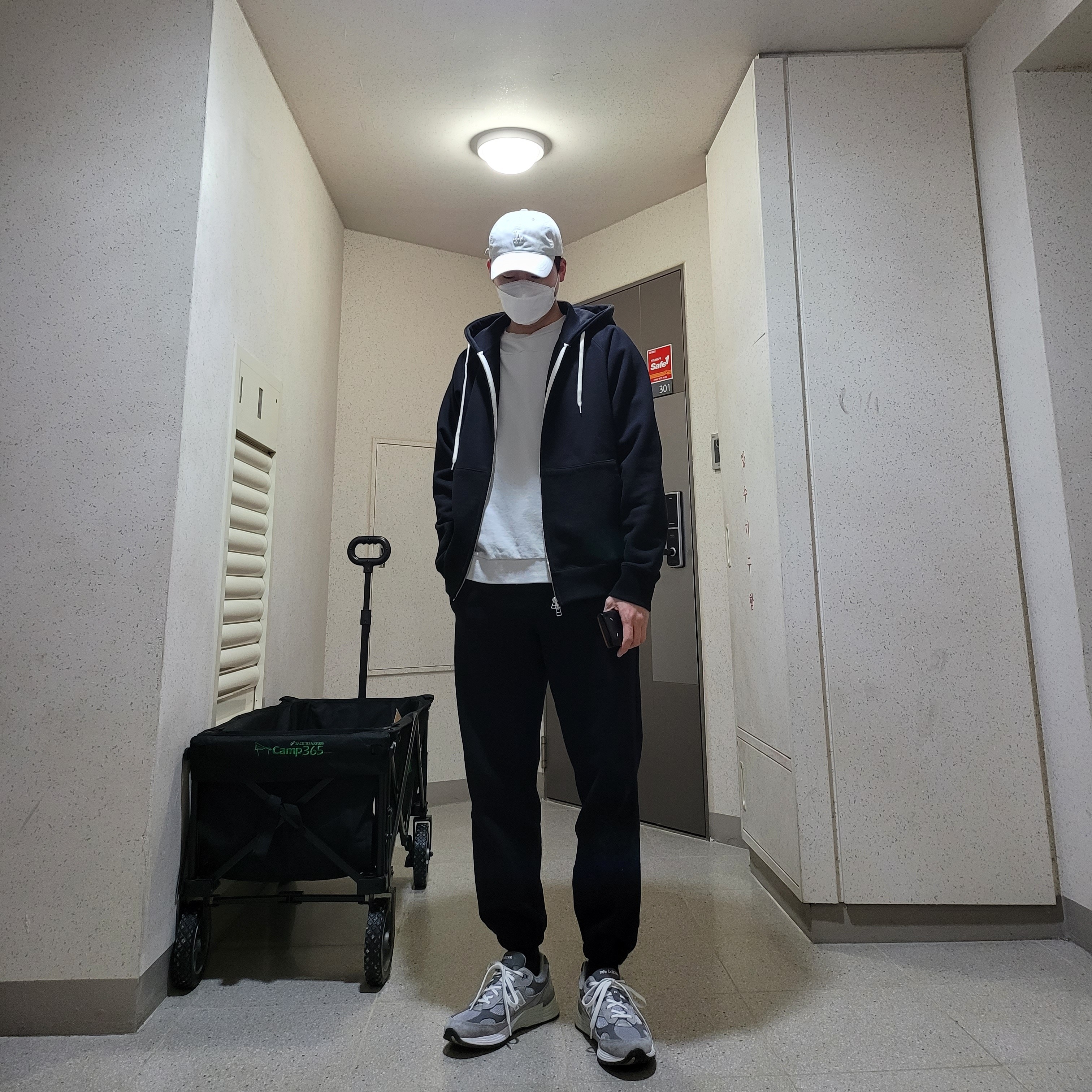 New Balance 992 Made in USA Grey - D Standard 착용 스타일