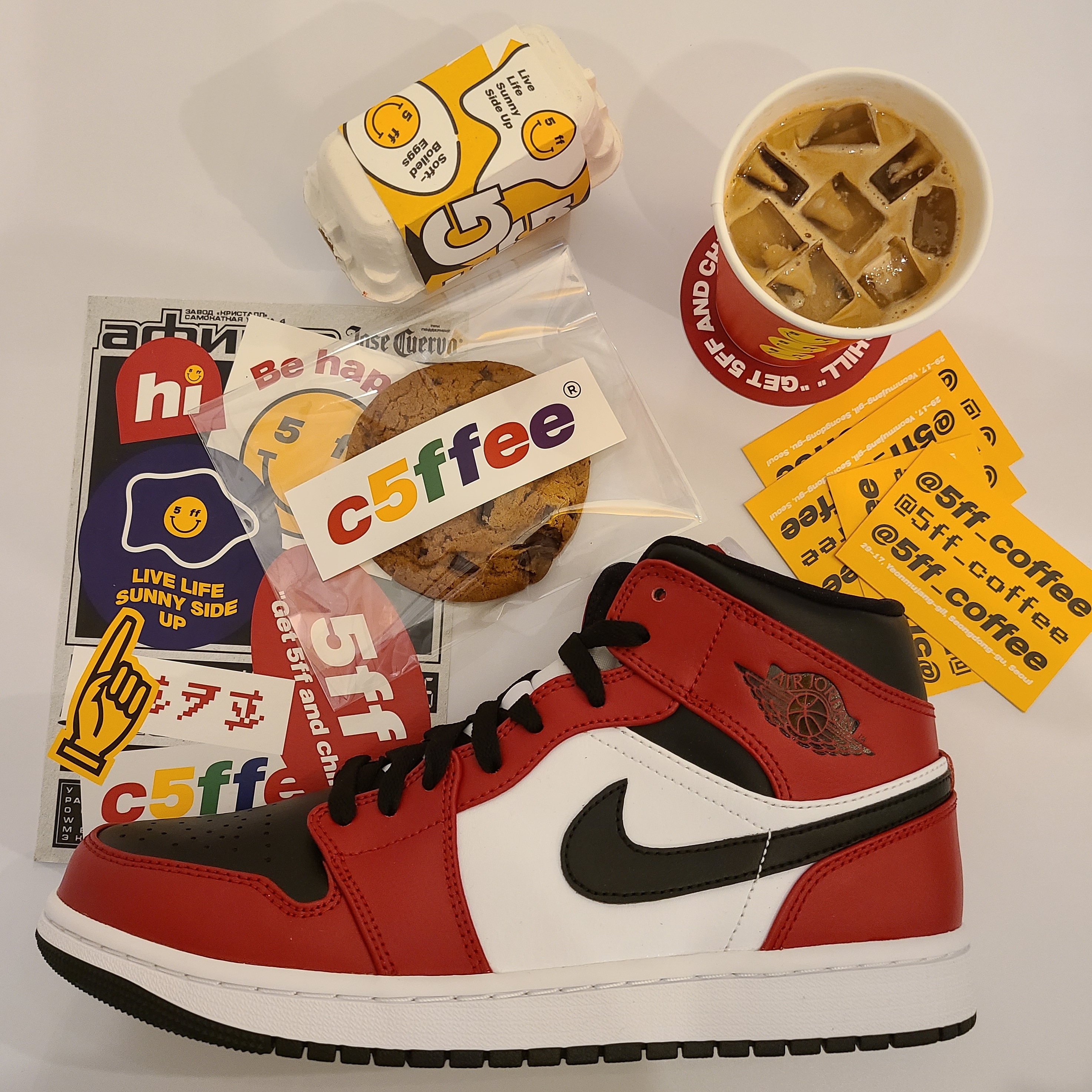 Jordan 1 Mid Chicago Black Toe 착용 스타일
