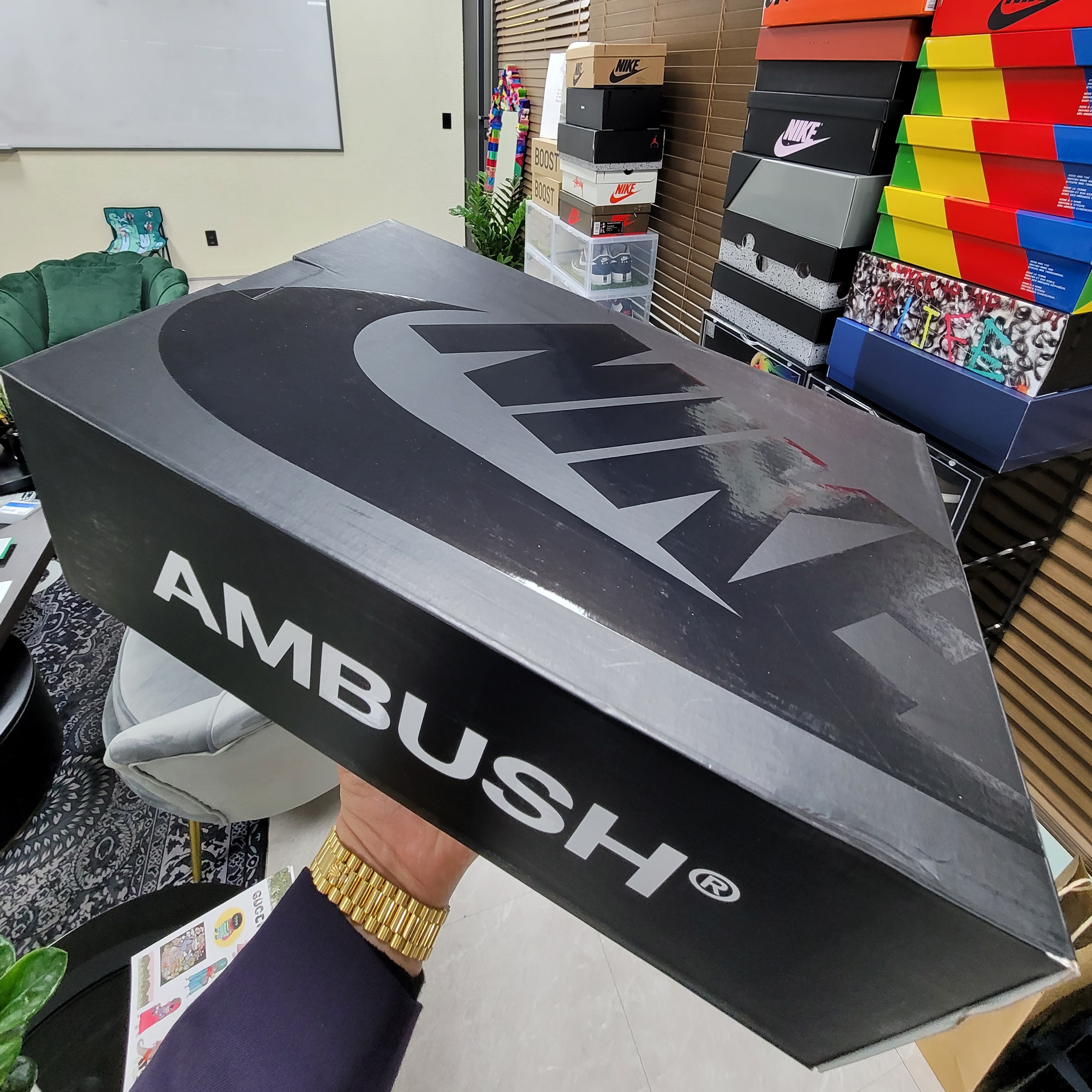 Nike x Ambush Dunk High Black 착용 스타일 - 1