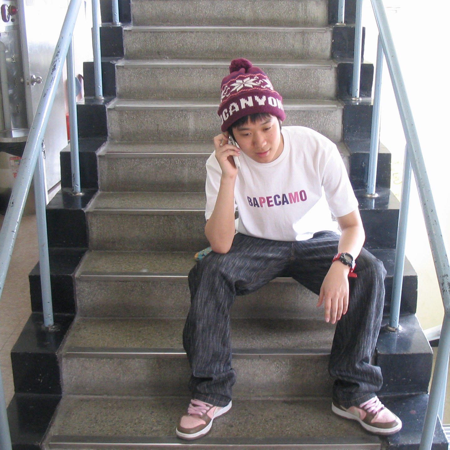 Nike x Stussy Dunk SB Low Cherry 착용 스타일