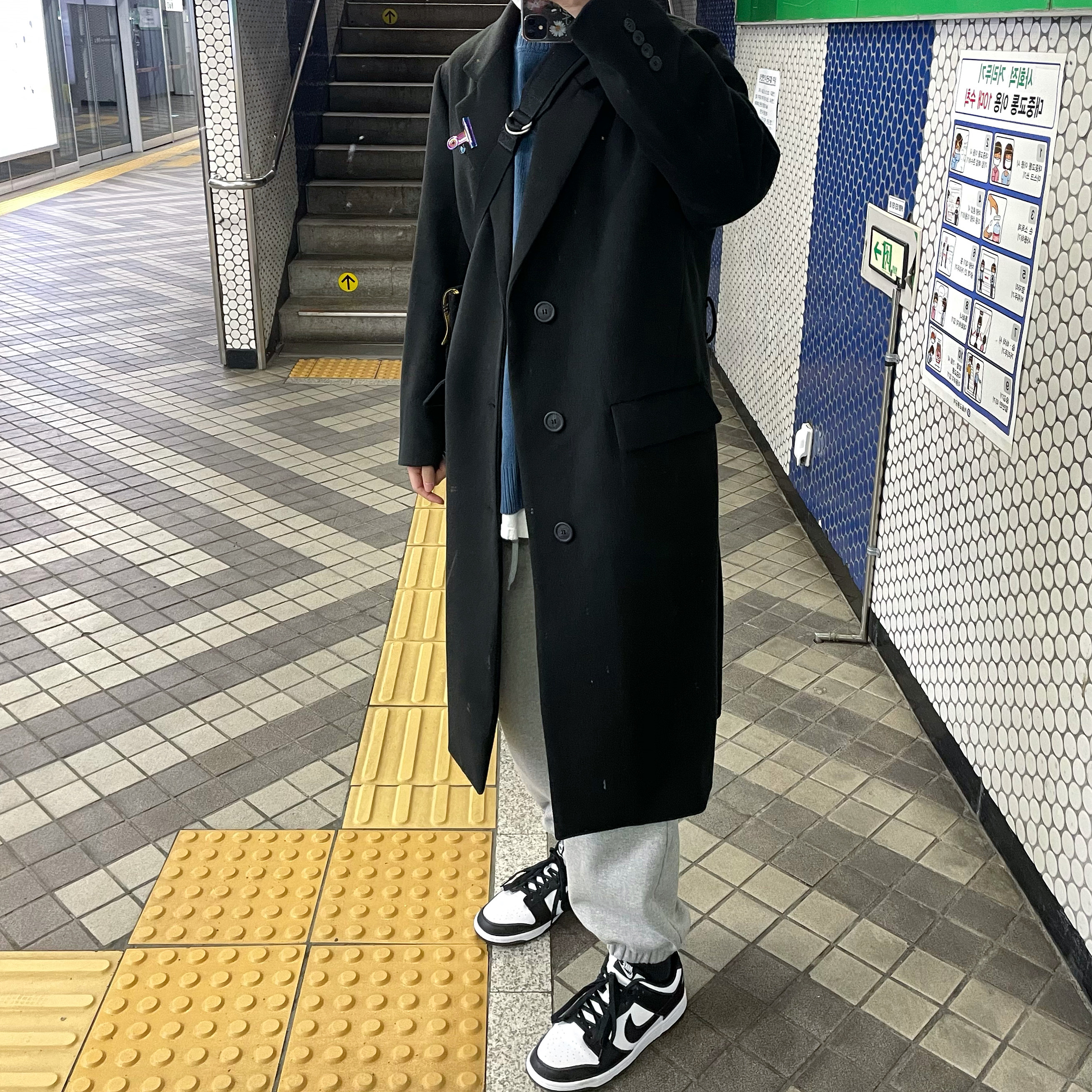 Nike Dunk Low Retro Black 착용 스타일