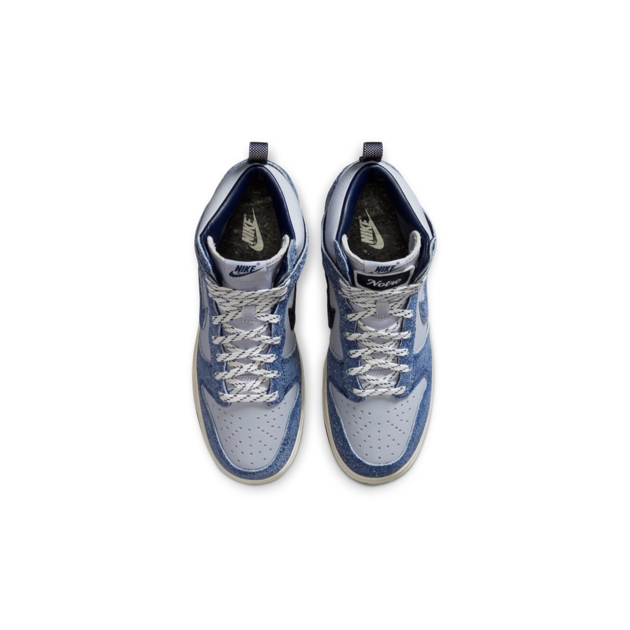 Nike x Undefeated Dunk Lux High White Infrared, Nike Dunk High Retro Vast Grey 착용 스타일 - 4