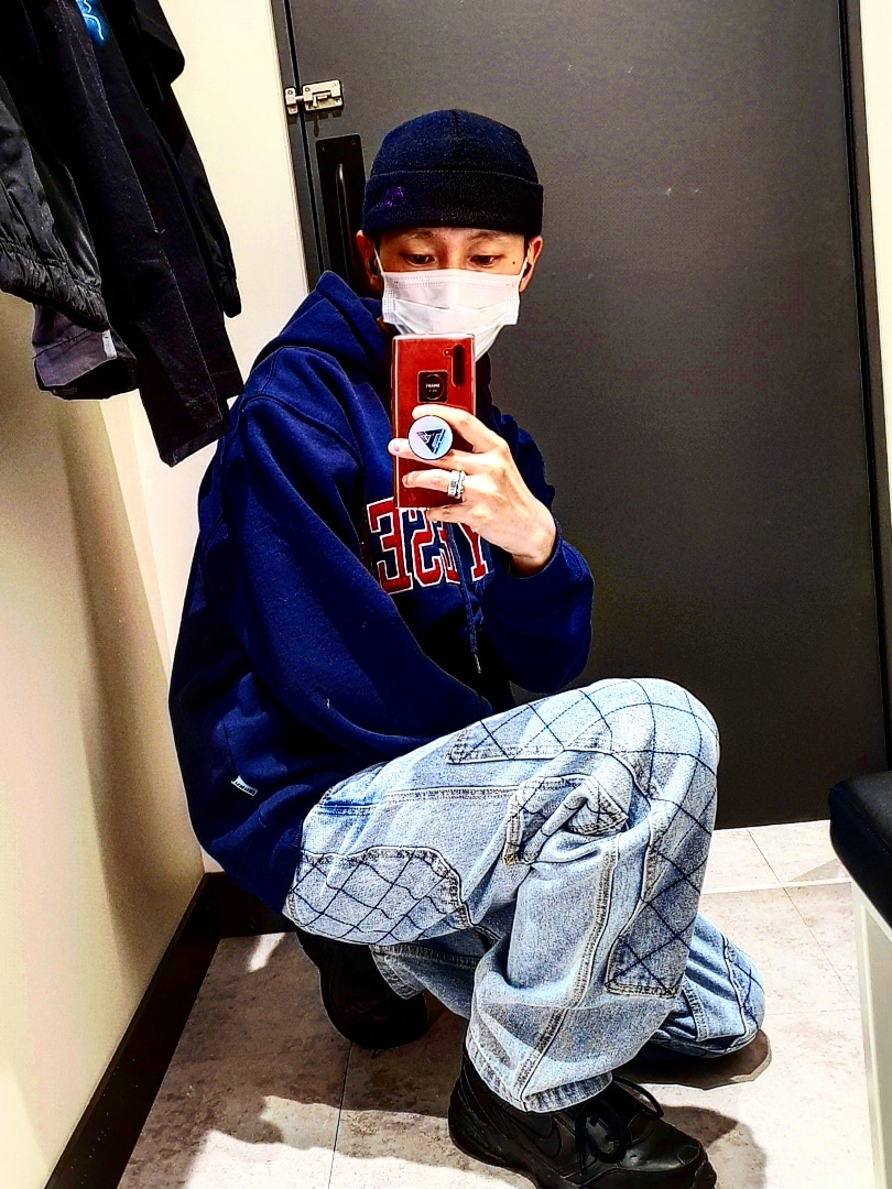 Nike Air Monarch IV Black 착용 스타일