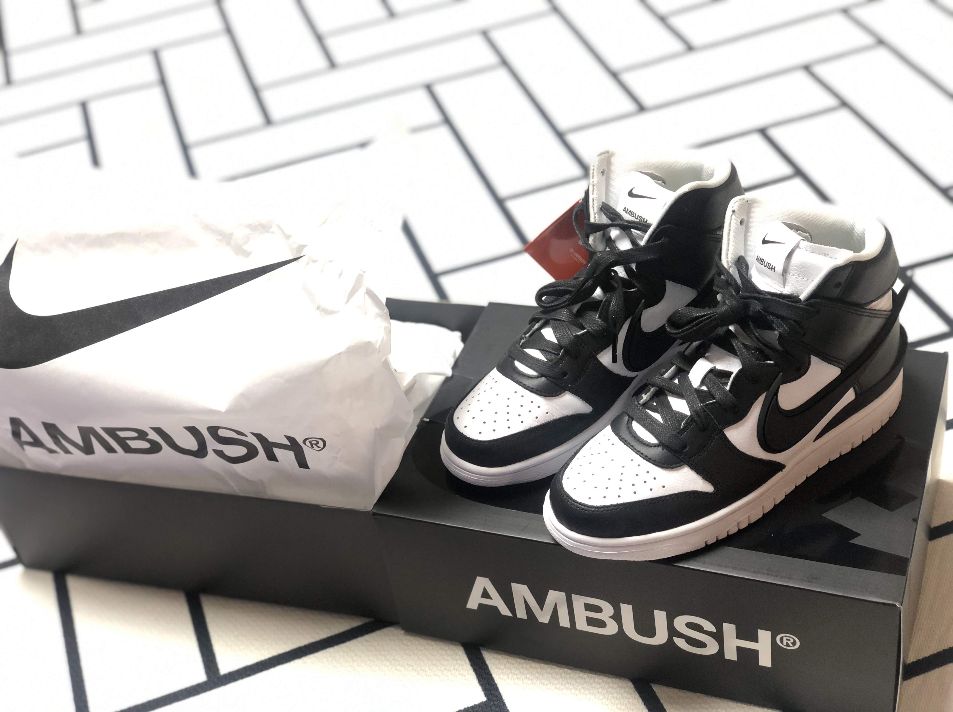 Nike x Ambush Dunk High Black 착용 스타일 - 1