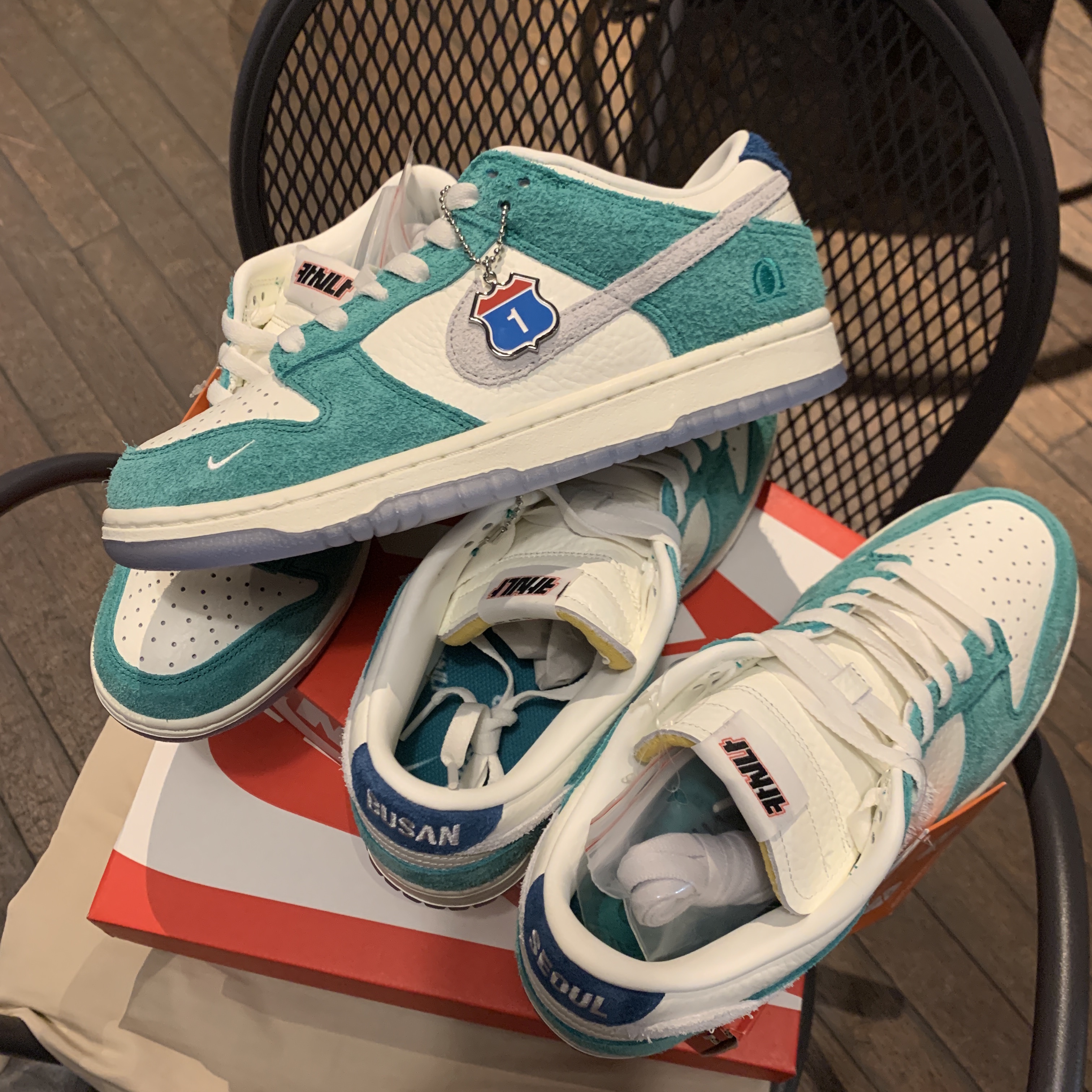 Nike x Kasina Dunk Low Road Sign - Kasina Exclusive 착용 스타일
