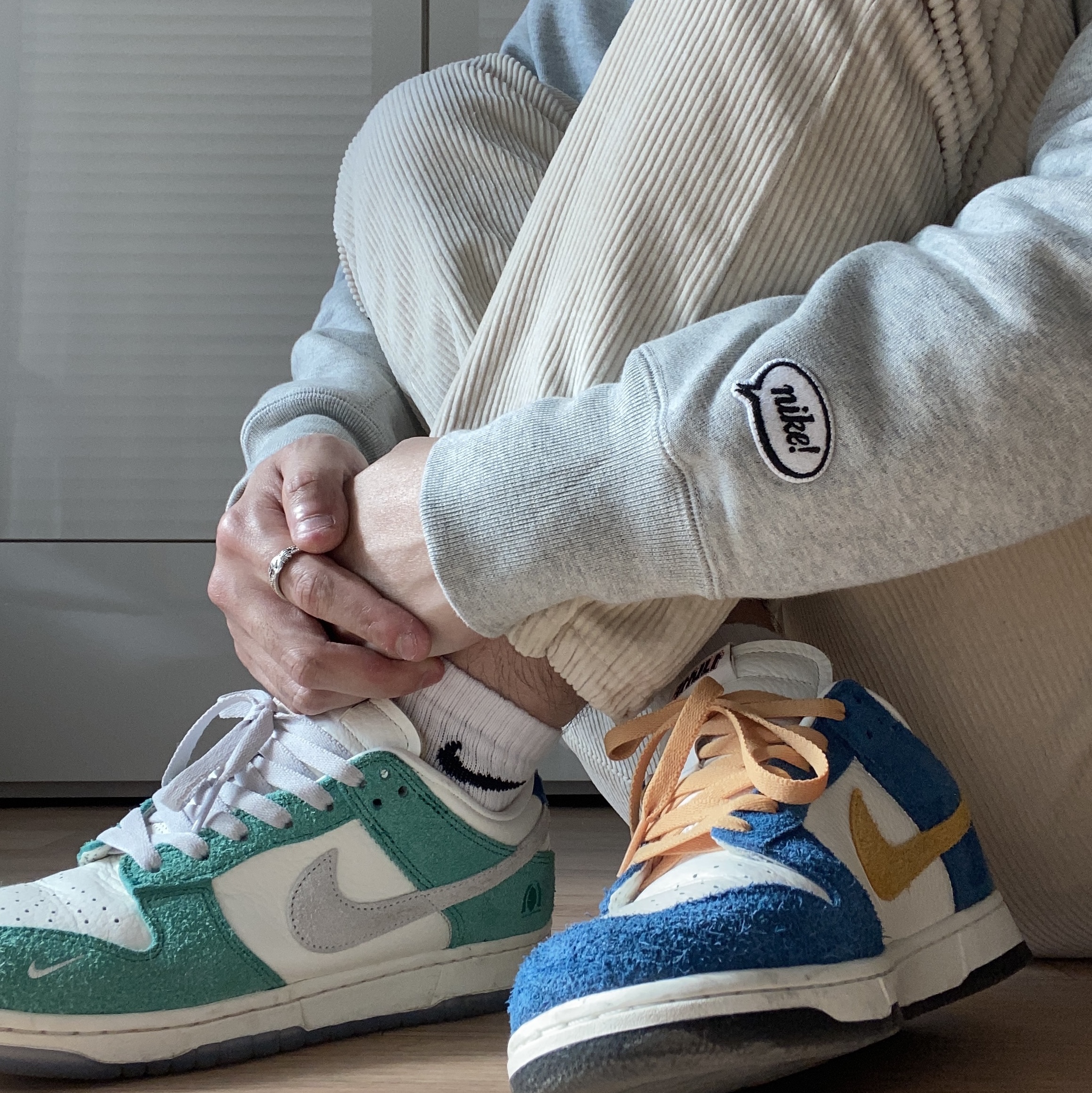 Nike x Kasina Dunk Low Road Sign - Kasina Exclusive, Nike x Kasina Dunk Low 80's Bus 착용 스타일
