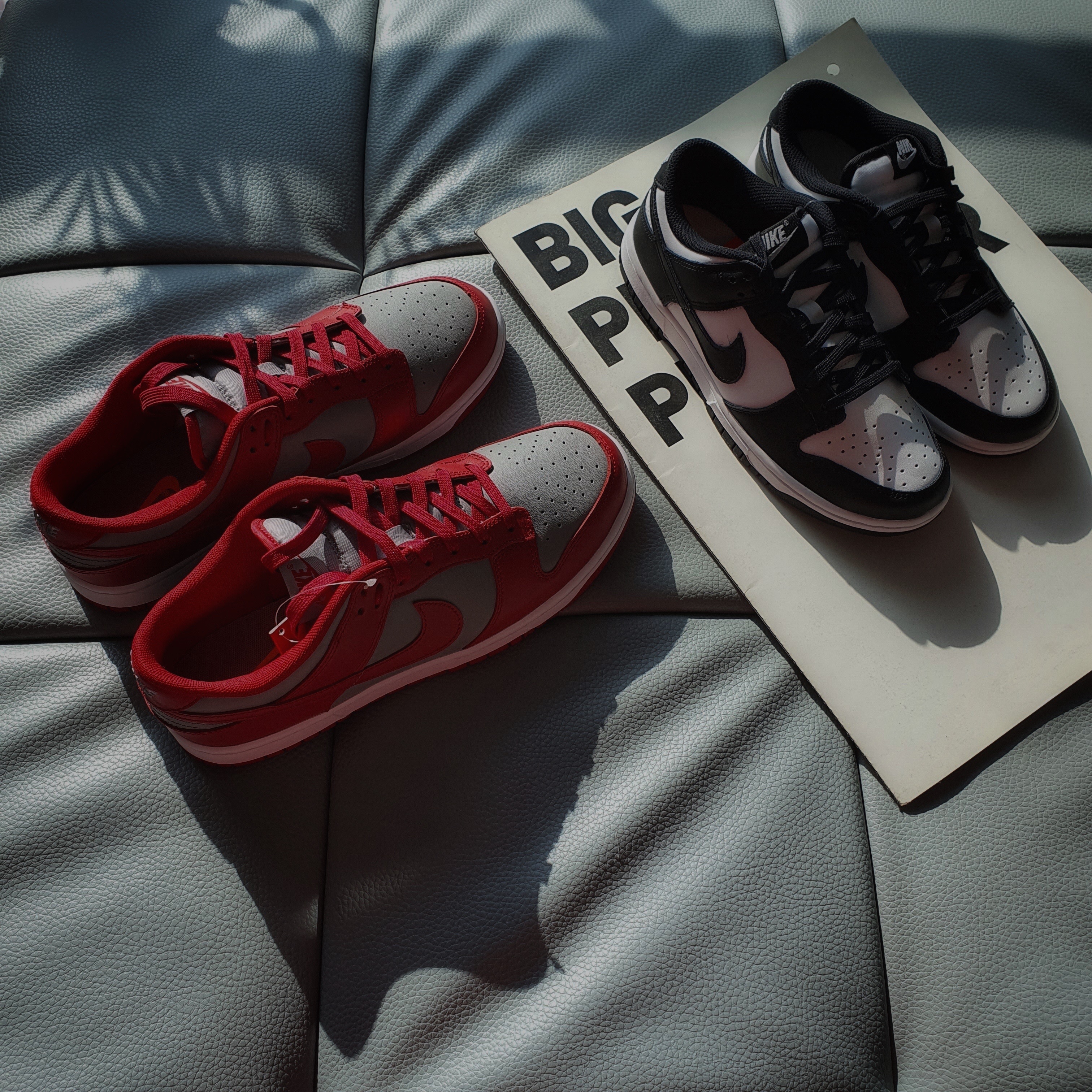 Nike Dunk Low Retro Medium Grey, (W) Nike Dunk Low Black 착용 스타일