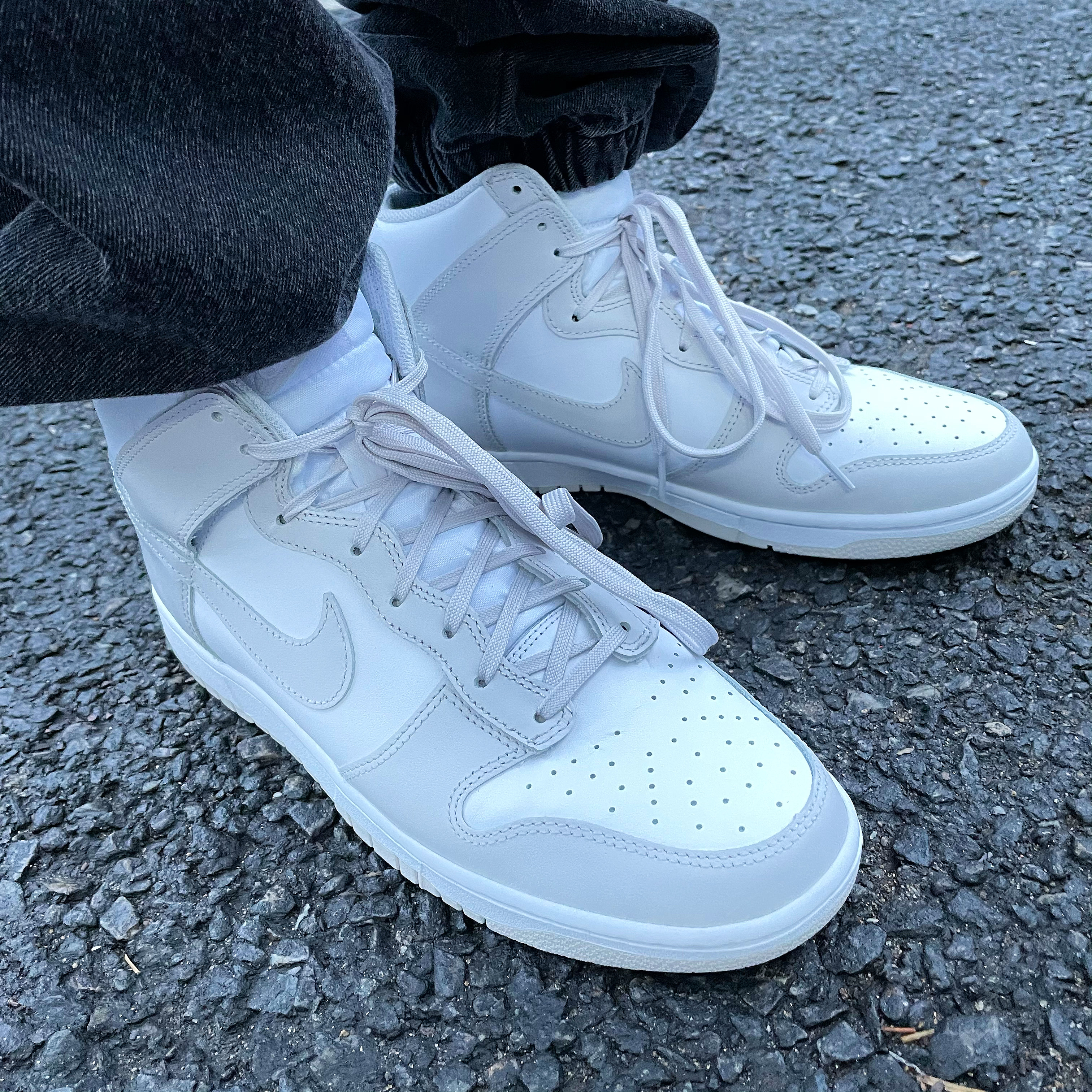 Nike Dunk High Retro Vast Grey 착용 스타일