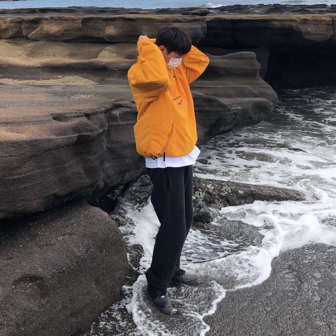 Supreme x Nike Jewel Reversible Ripstop Anorak Orange - 20FW 착용 스타일