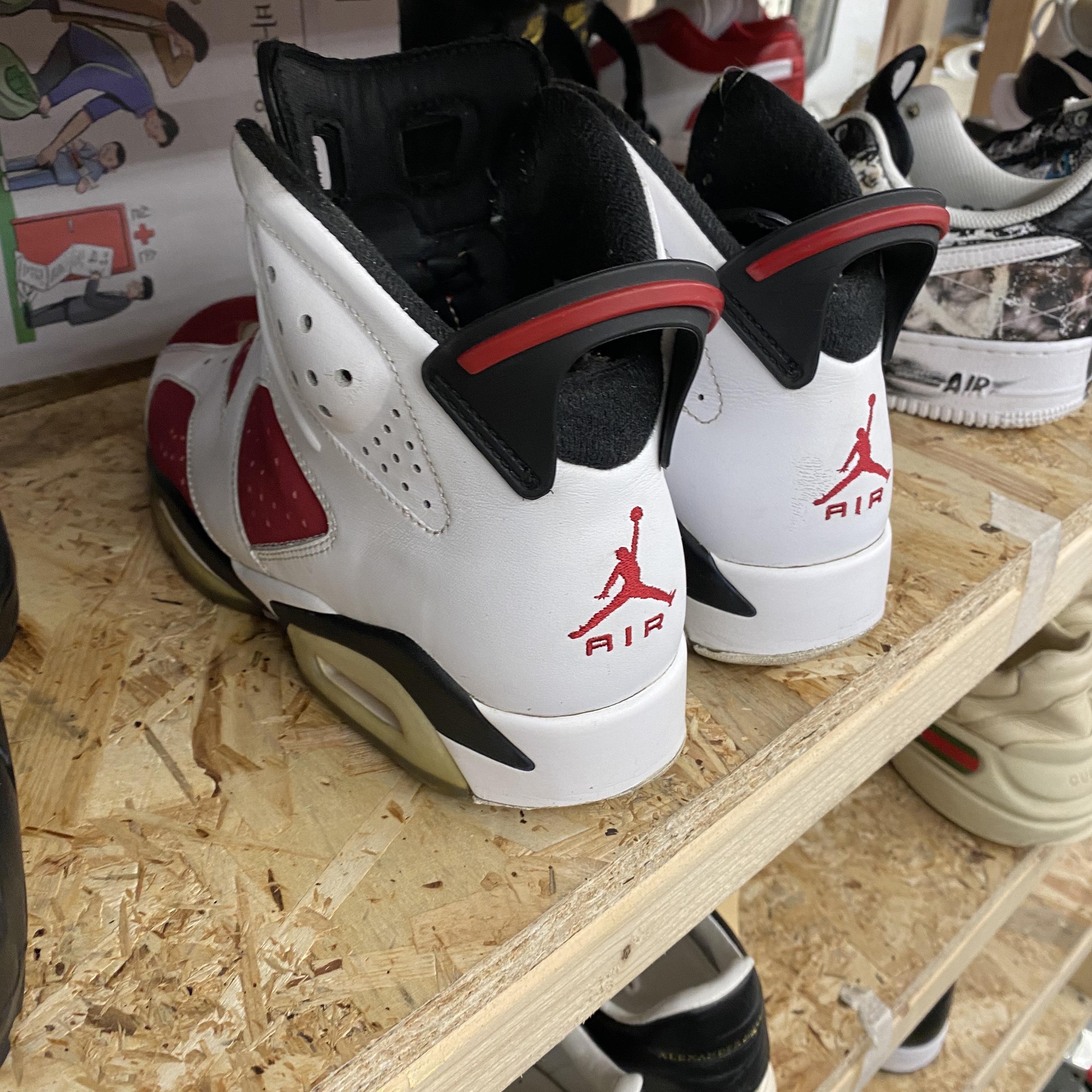 Jordan 6 Retro Gatorade Like Mike White, Jordan 6 Retro Carmine 2014 착용 스타일 - 2