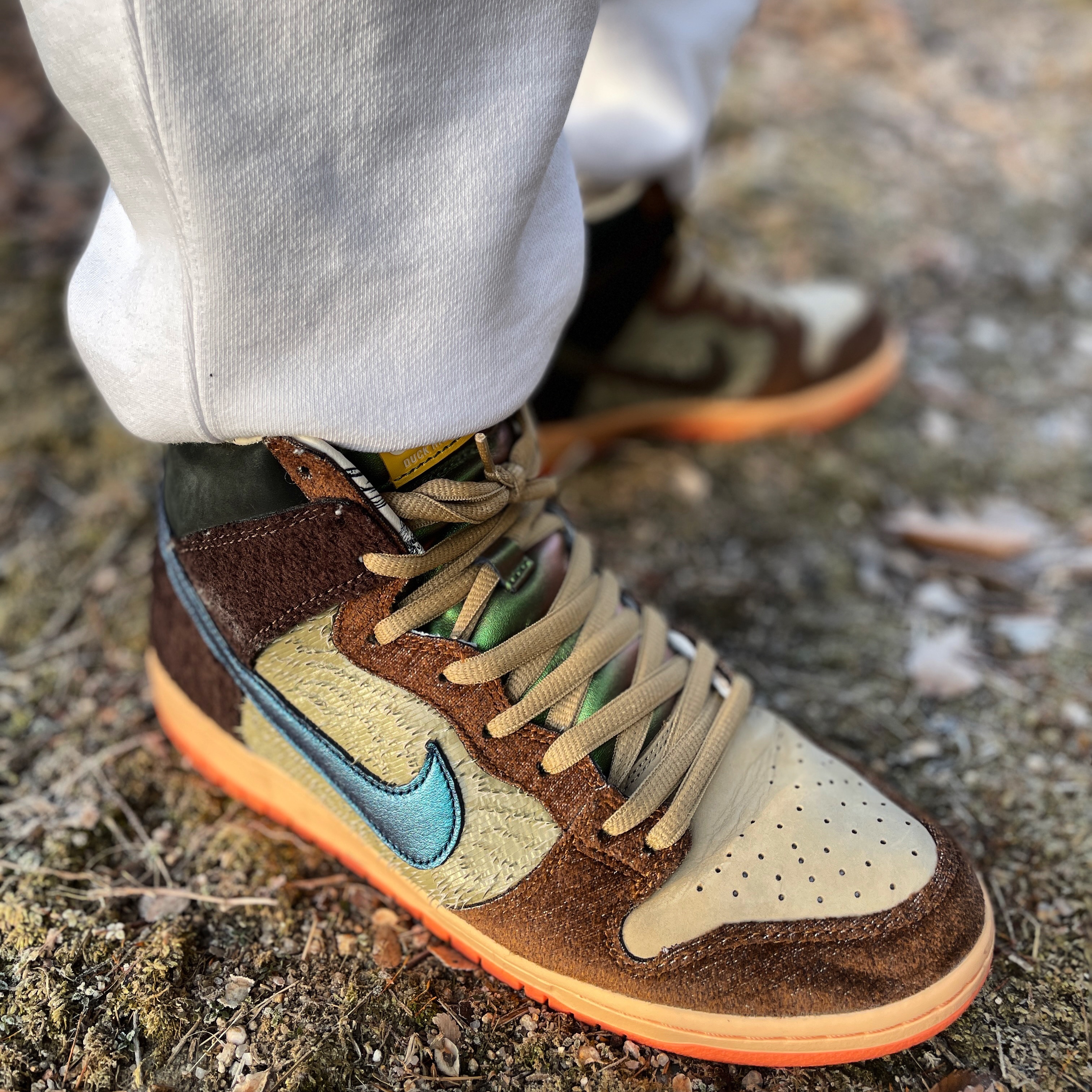 Nike x Concepts SB Dunk High Pro Mallard 착용 스타일