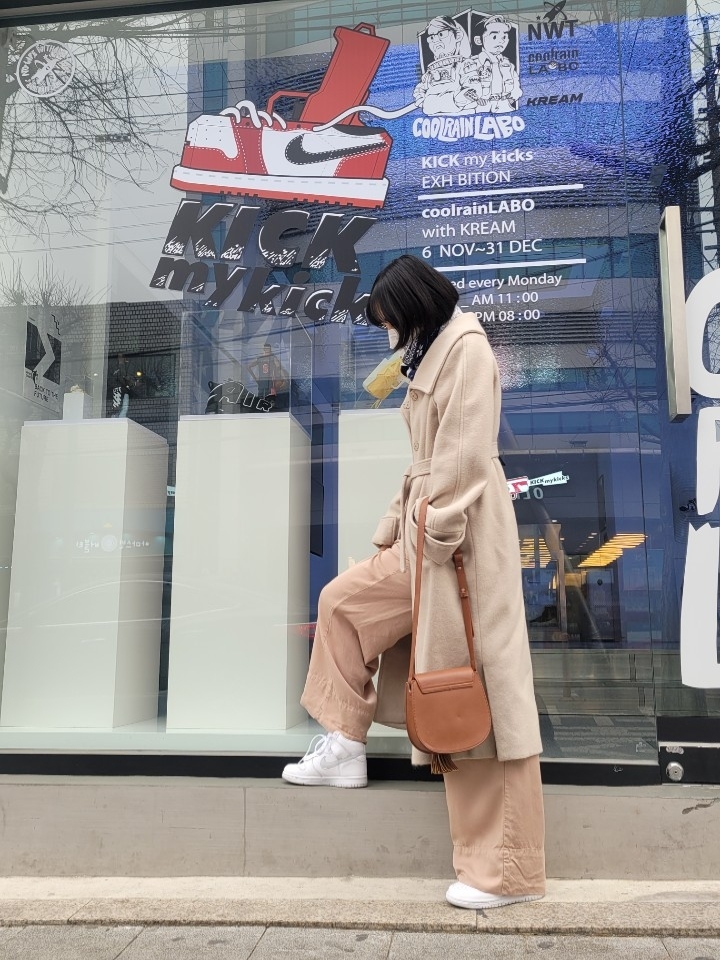 Nike Dunk High SP Pure Platinum 착용 스타일