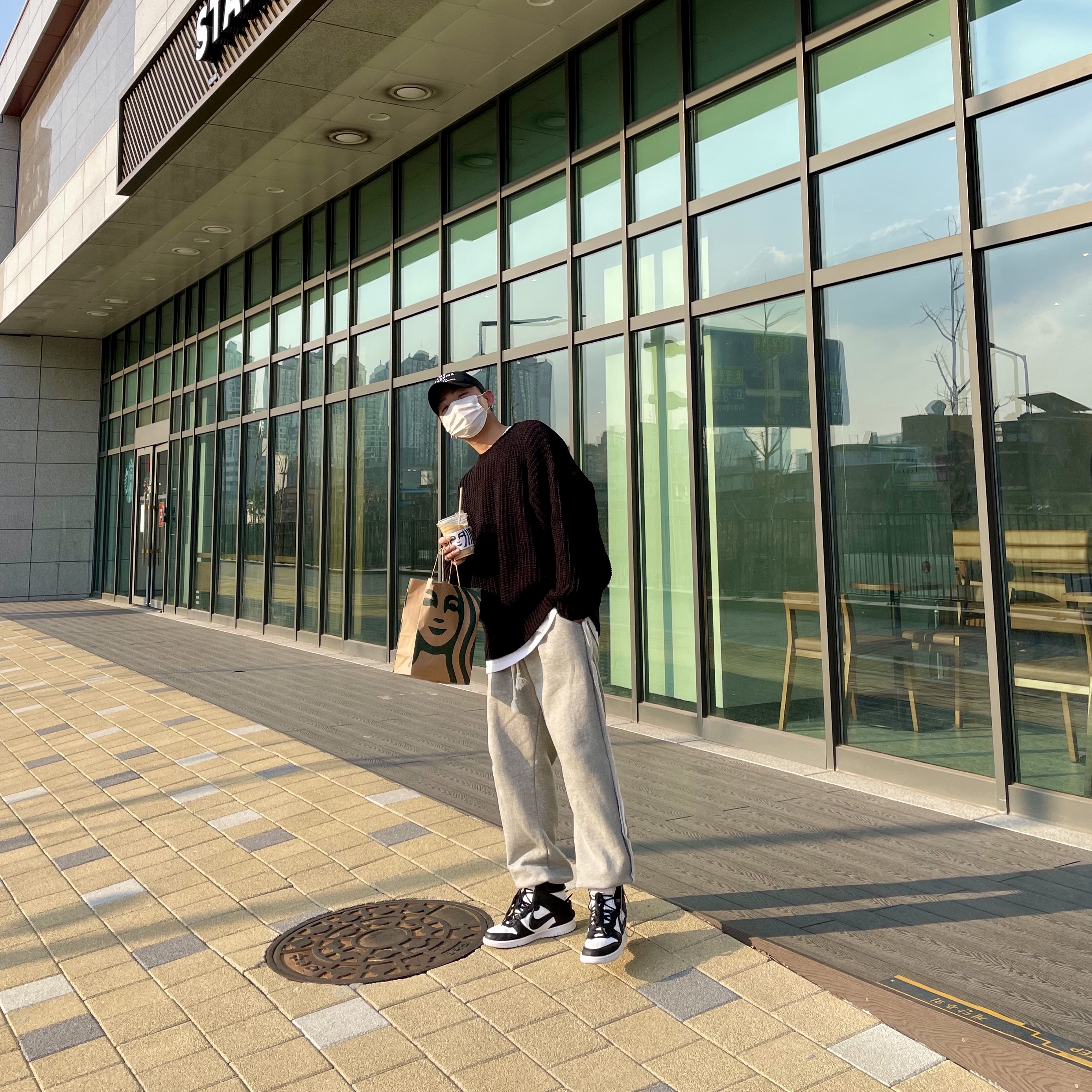 Nike x Ambush Dunk High Black 착용 스타일