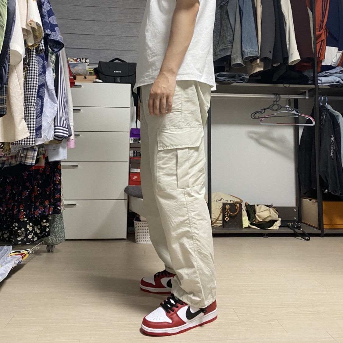 Nike Dunk Low SP University Red 2020, Nike SB Dunk Low Pro Chicago 착용 스타일 - 2