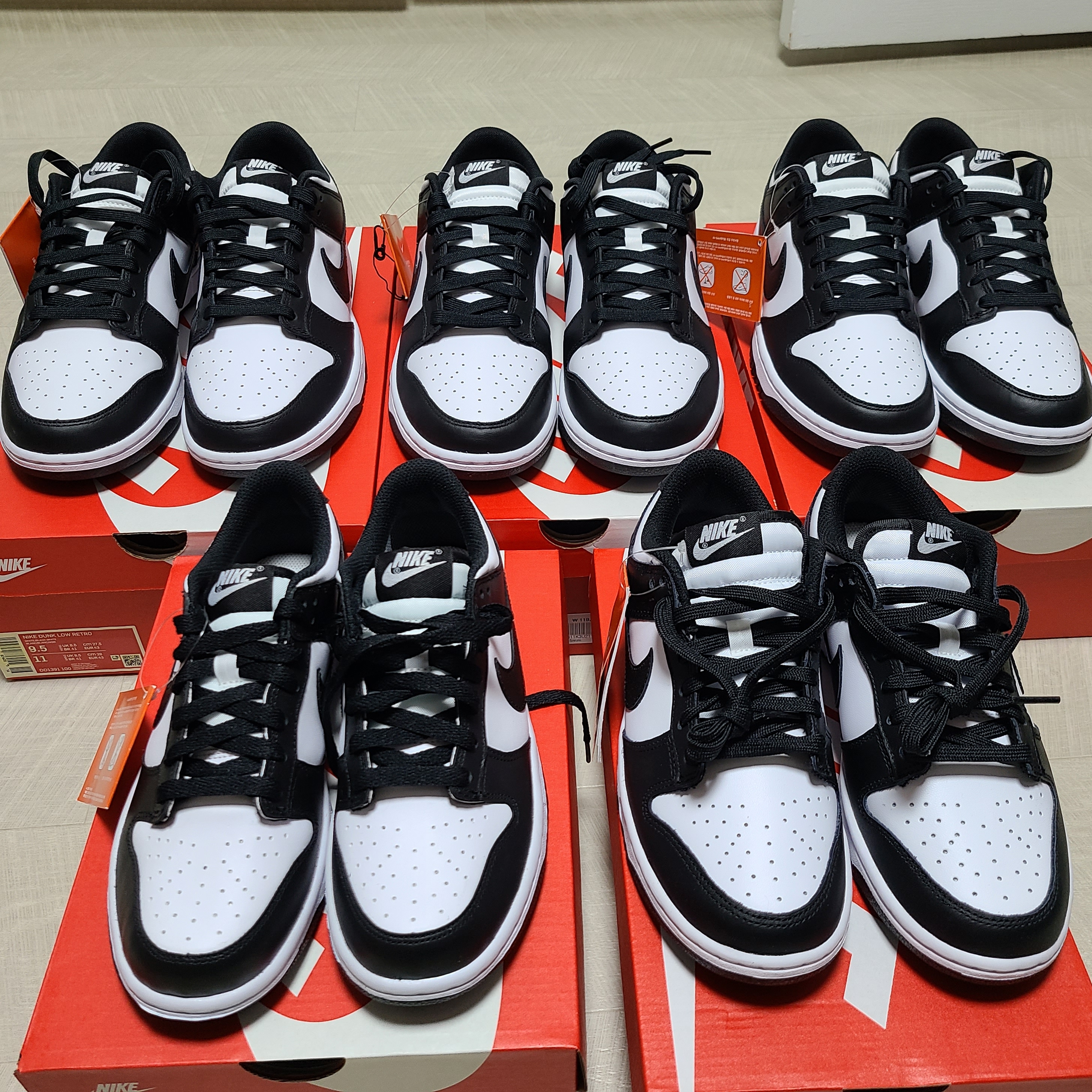 Nike Dunk Low Retro Black, (W) Nike Dunk Low Black 착용 스타일