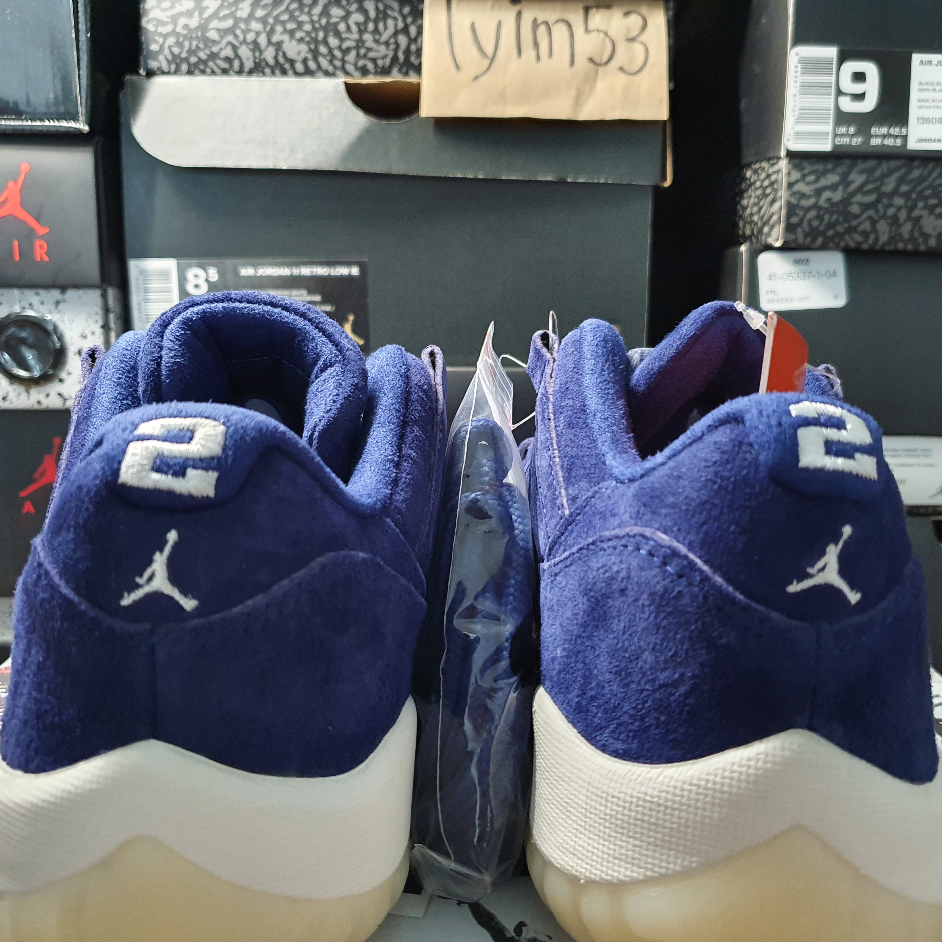 Jordan 11 Retro Low Derek Jeter RE2PECT 착용 스타일 - 3