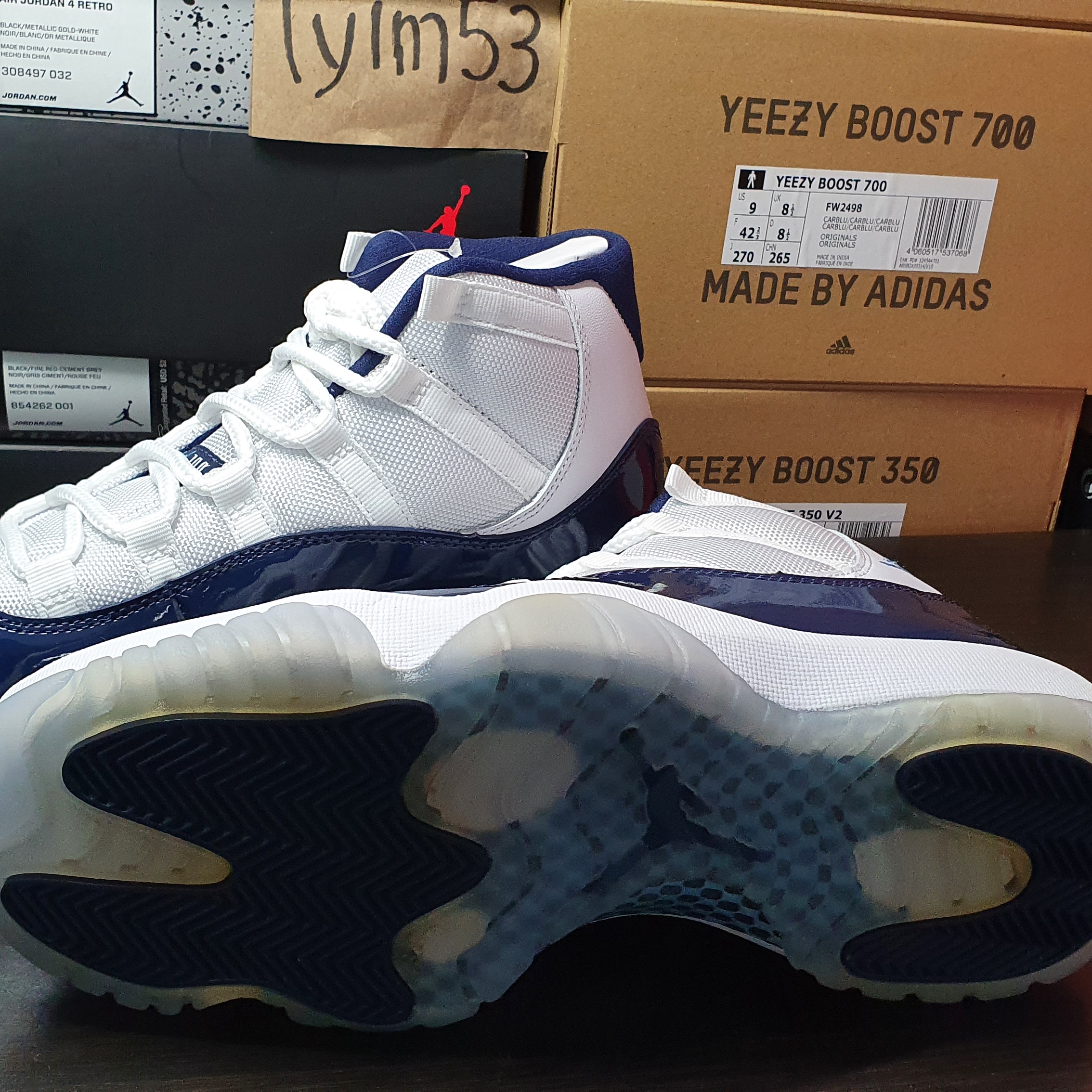 Jordan 11 Retro Win Like 82 UNC 착용 스타일 - 3