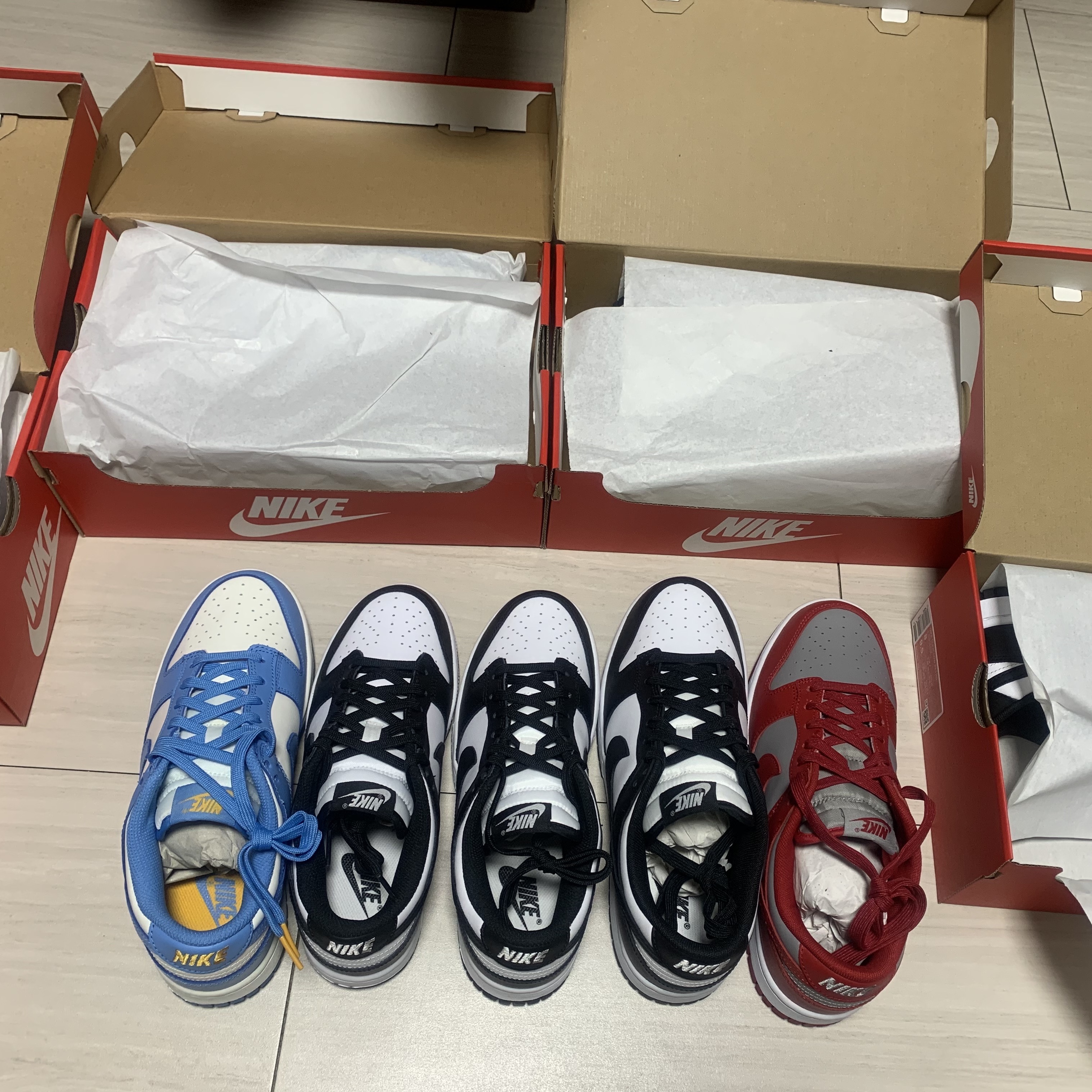 (W) Nike Dunk Low Coast, Nike Dunk Low Retro Black 착용 스타일