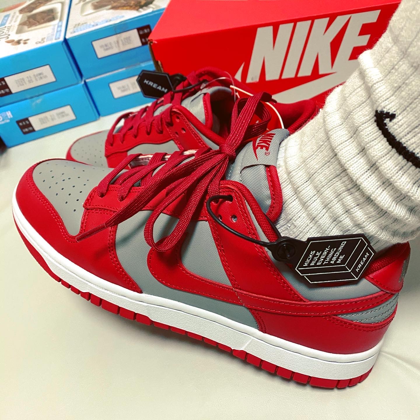 Nike Dunk Low Retro Medium Grey 착용 스타일 - 1