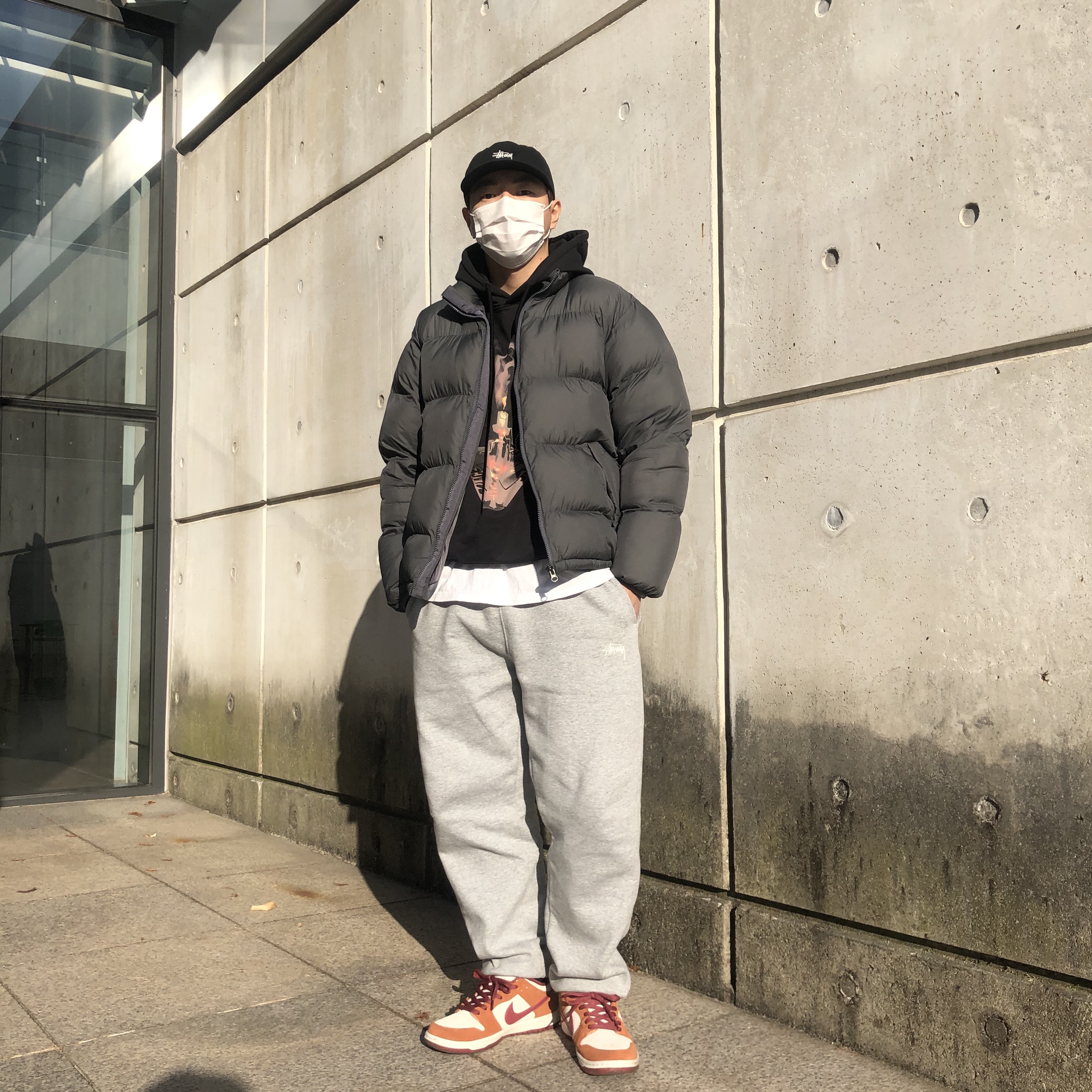 Nike SB Dunk Low Pro Dark Russet 착용 스타일 - 1