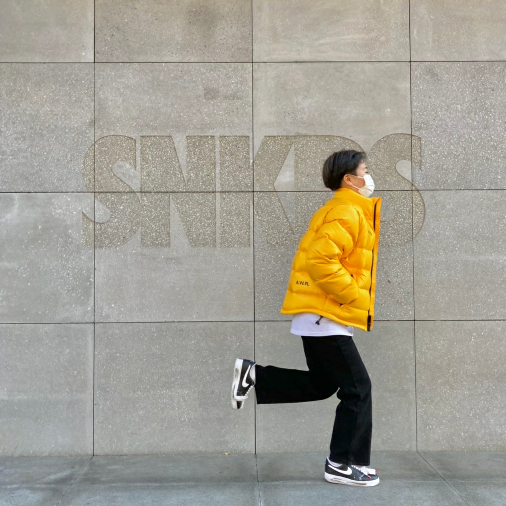 Nike x Drake Nocta Puffer Jacket University Gold - US/EU, Nike x Drake Nocta Puffer Jacket University Gold - Asia 착용 스타일 - 5