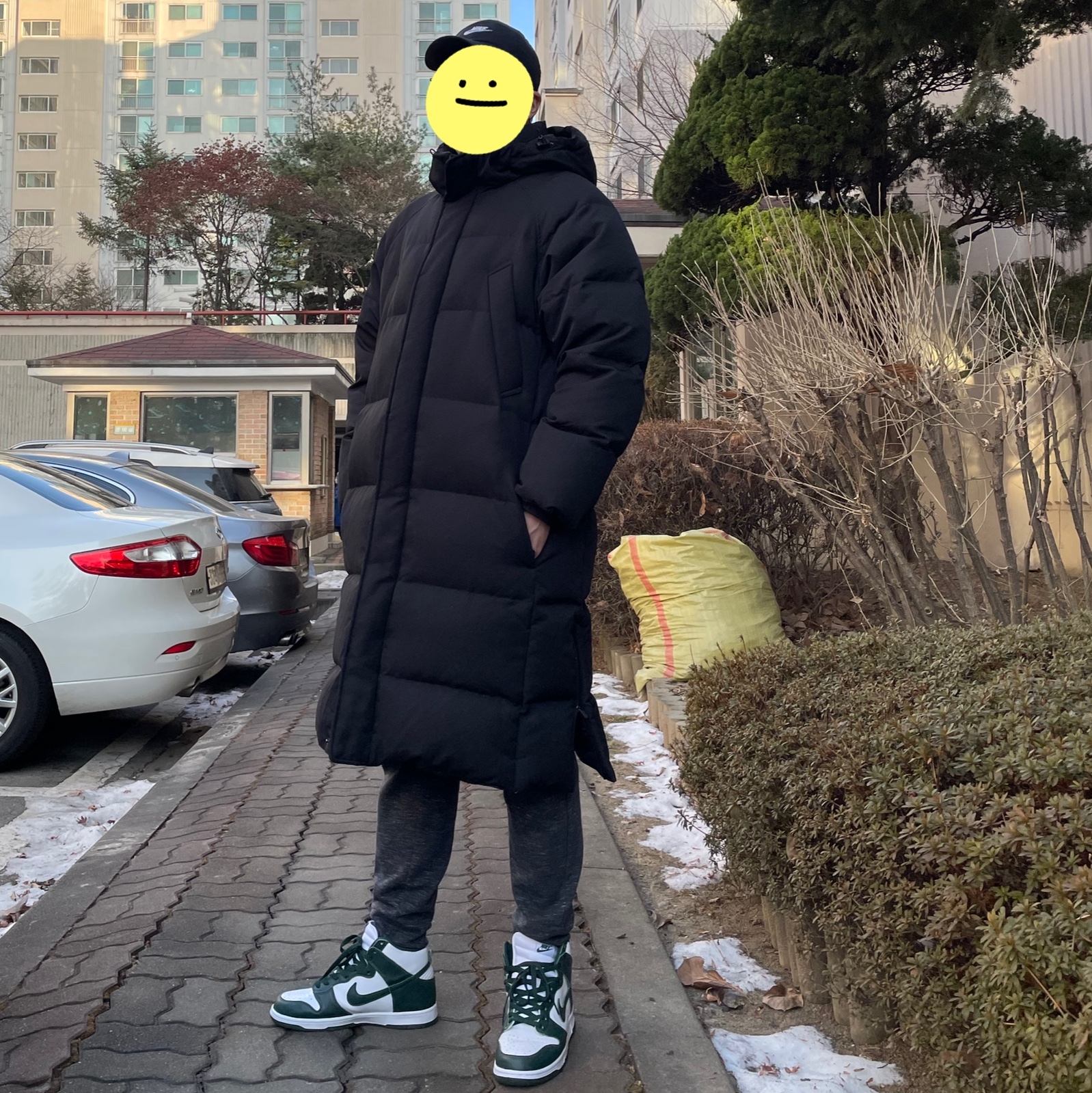 Nike Dunk High SP Spartan Green 착용 스타일
