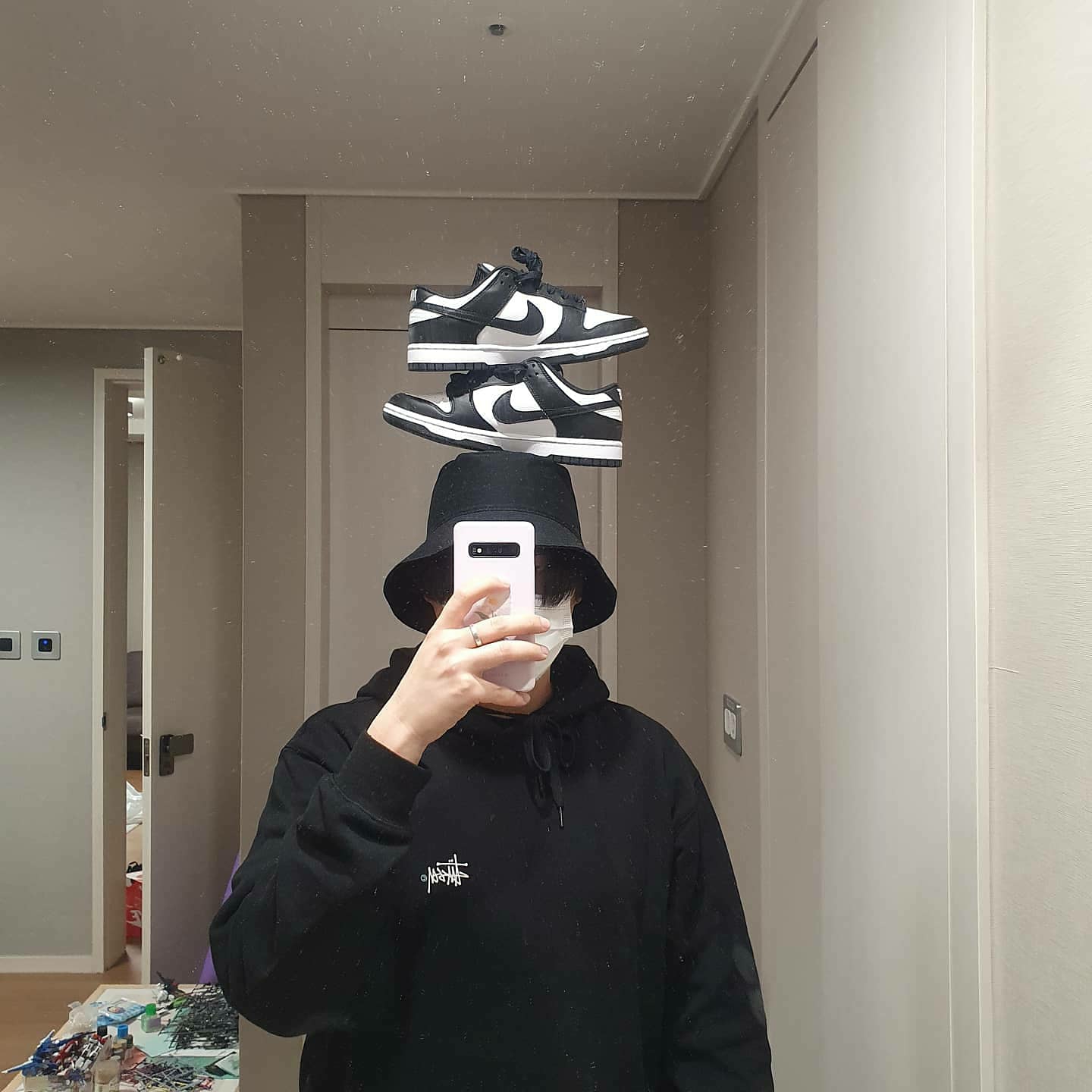Nike Dunk Low Retro Black 착용 스타일
