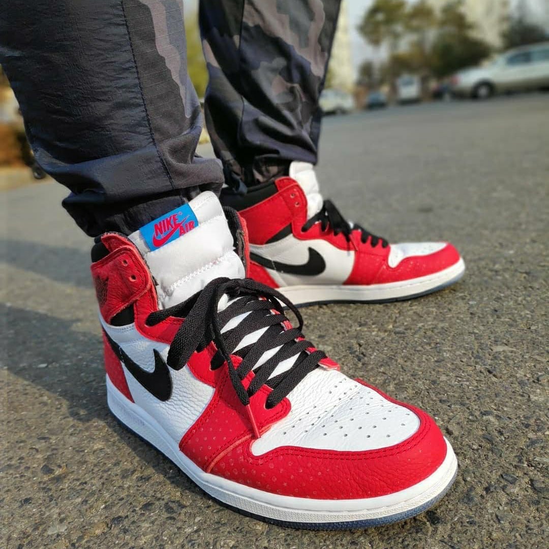 Jordan 1 Retro High Spider-Man Origin Story 착용 스타일