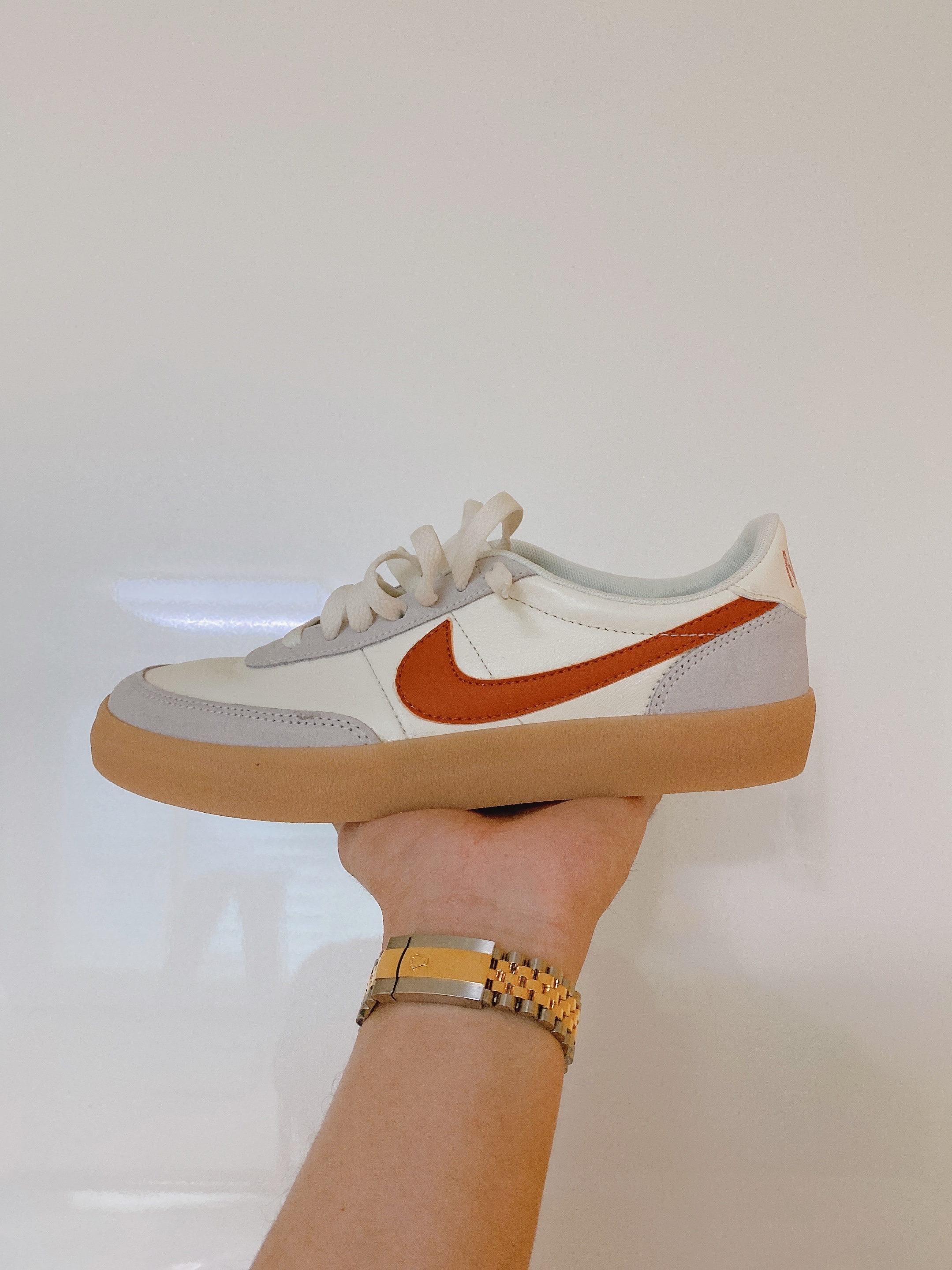 Nike Killshot 2 Leather Sail Desert Orange 착용 스타일