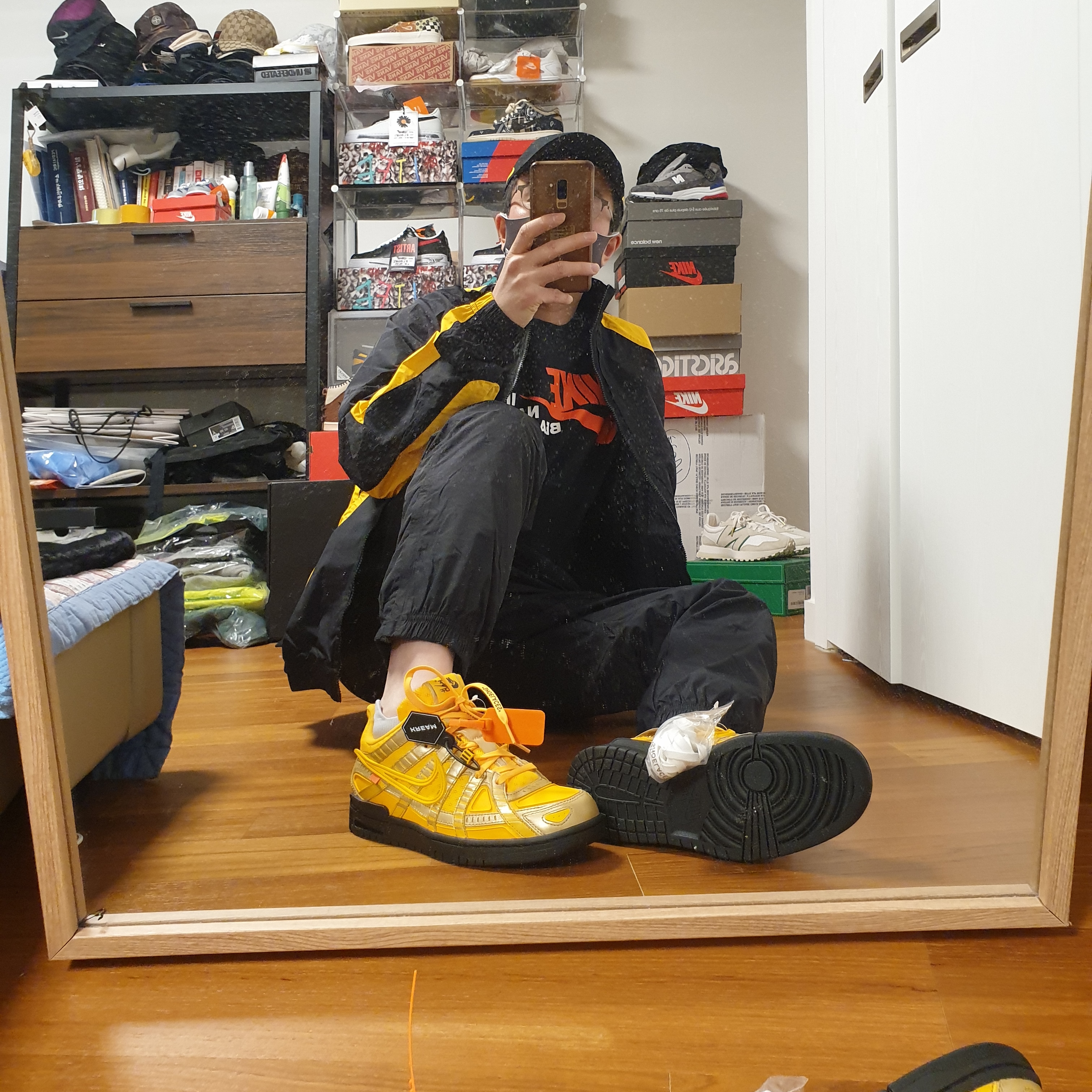 Nike x Drake Nocta Essential Cap Black, Nike x Drake Nocta Essential Track Pants Black - US/EU 착용 스타일 - 3
