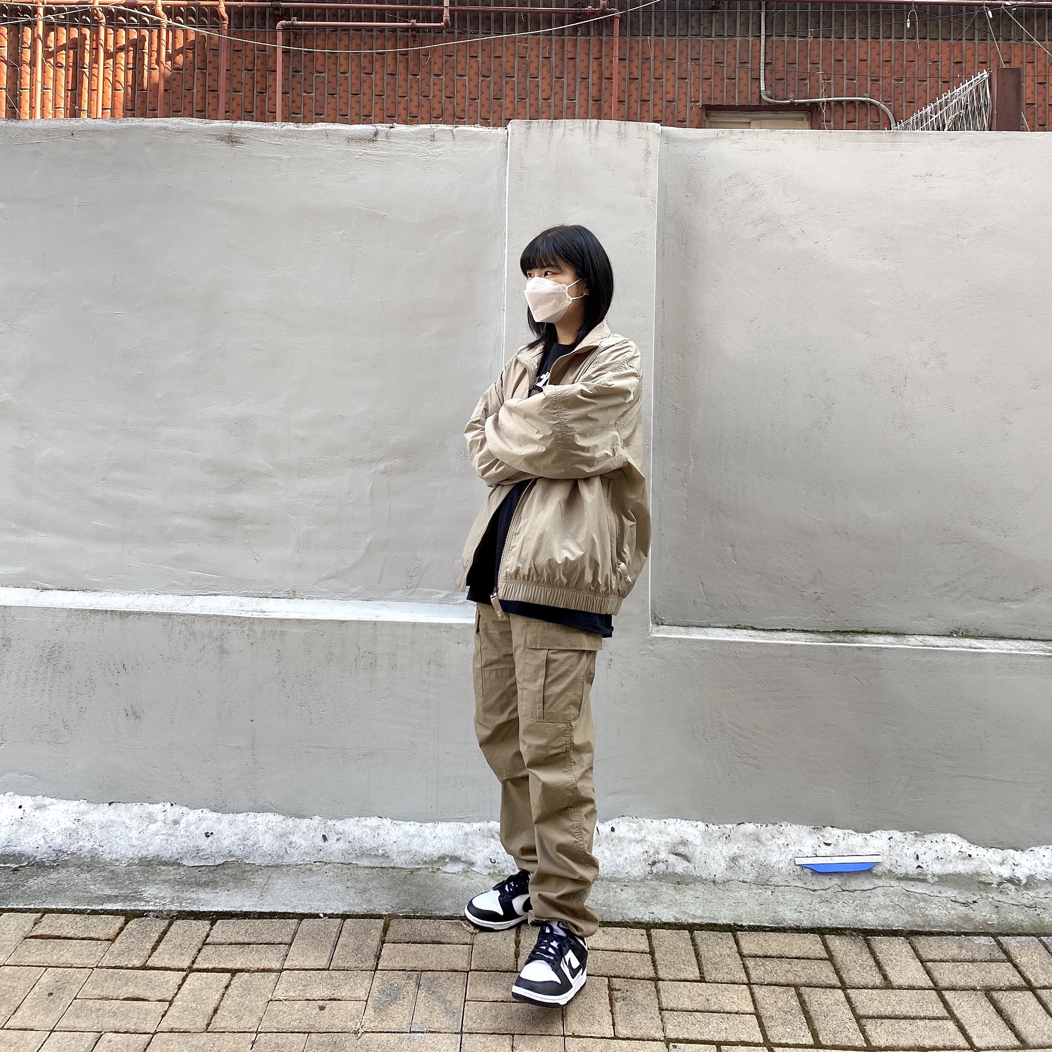 (W) Nike Dunk Low Black 착용 스타일