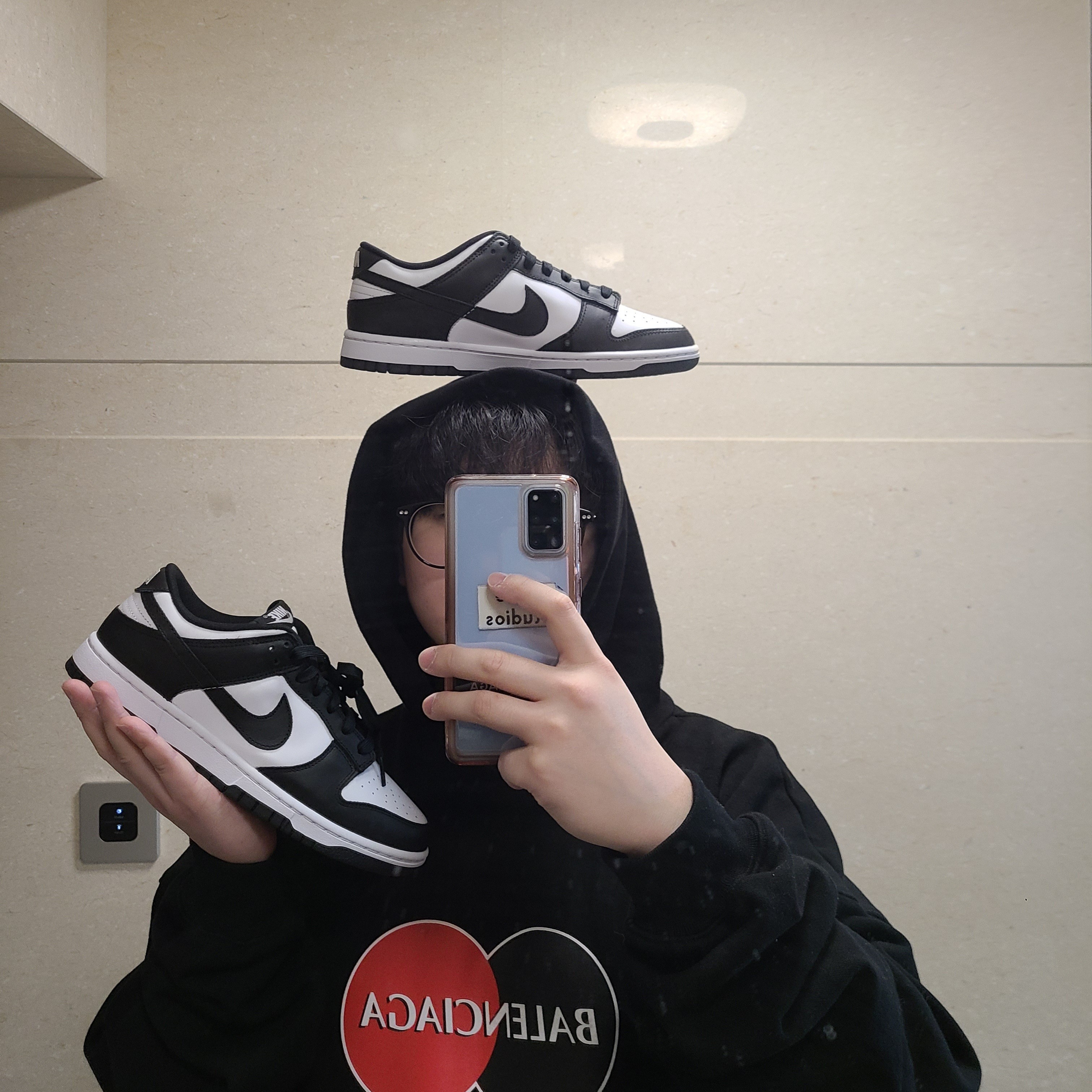 Nike Dunk Low Retro Black 착용 스타일