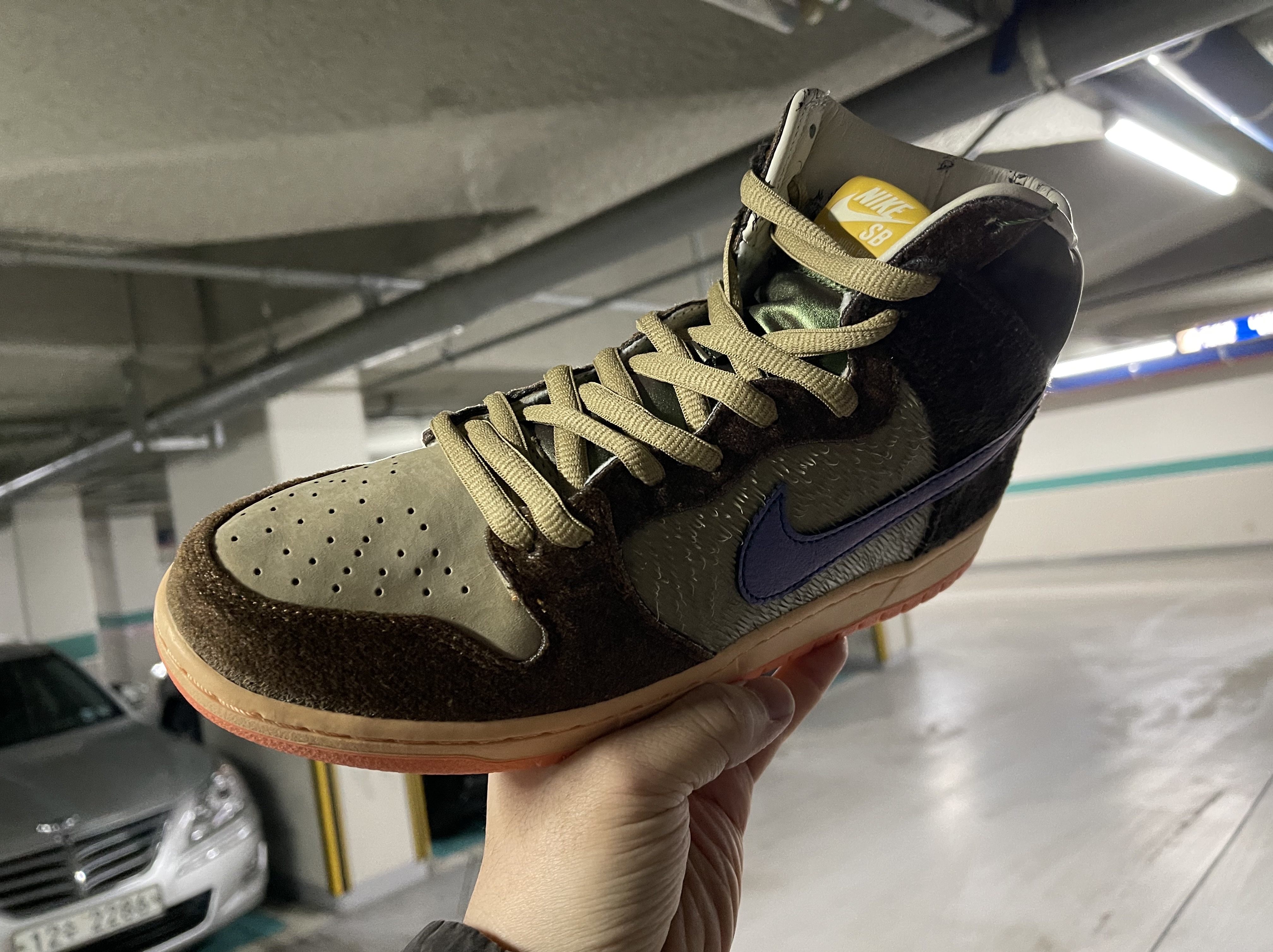 Nike x Concepts SB Dunk High Pro Mallard (Special Box) 착용 스타일 - 1