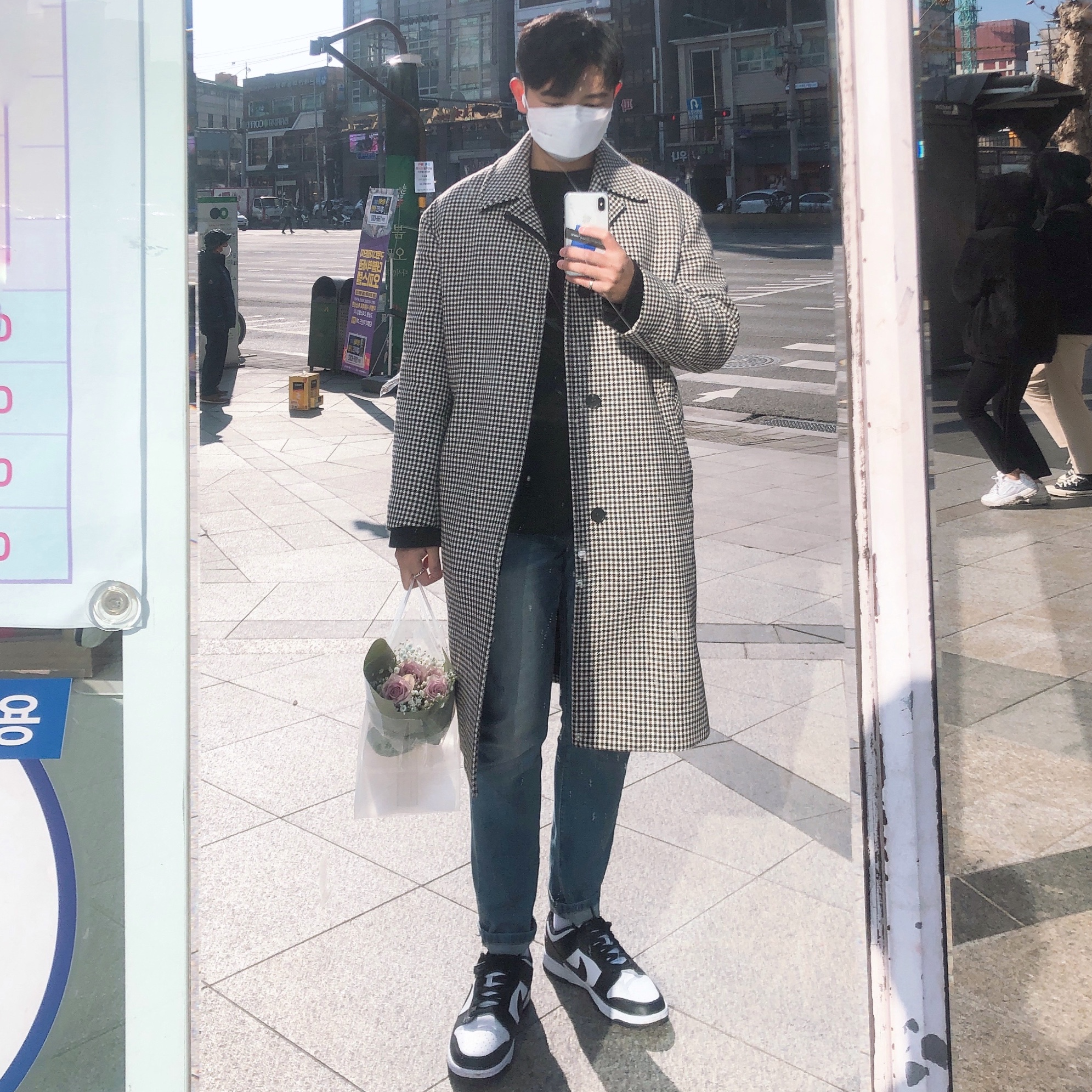 Nike Dunk Low Retro Black 착용 스타일