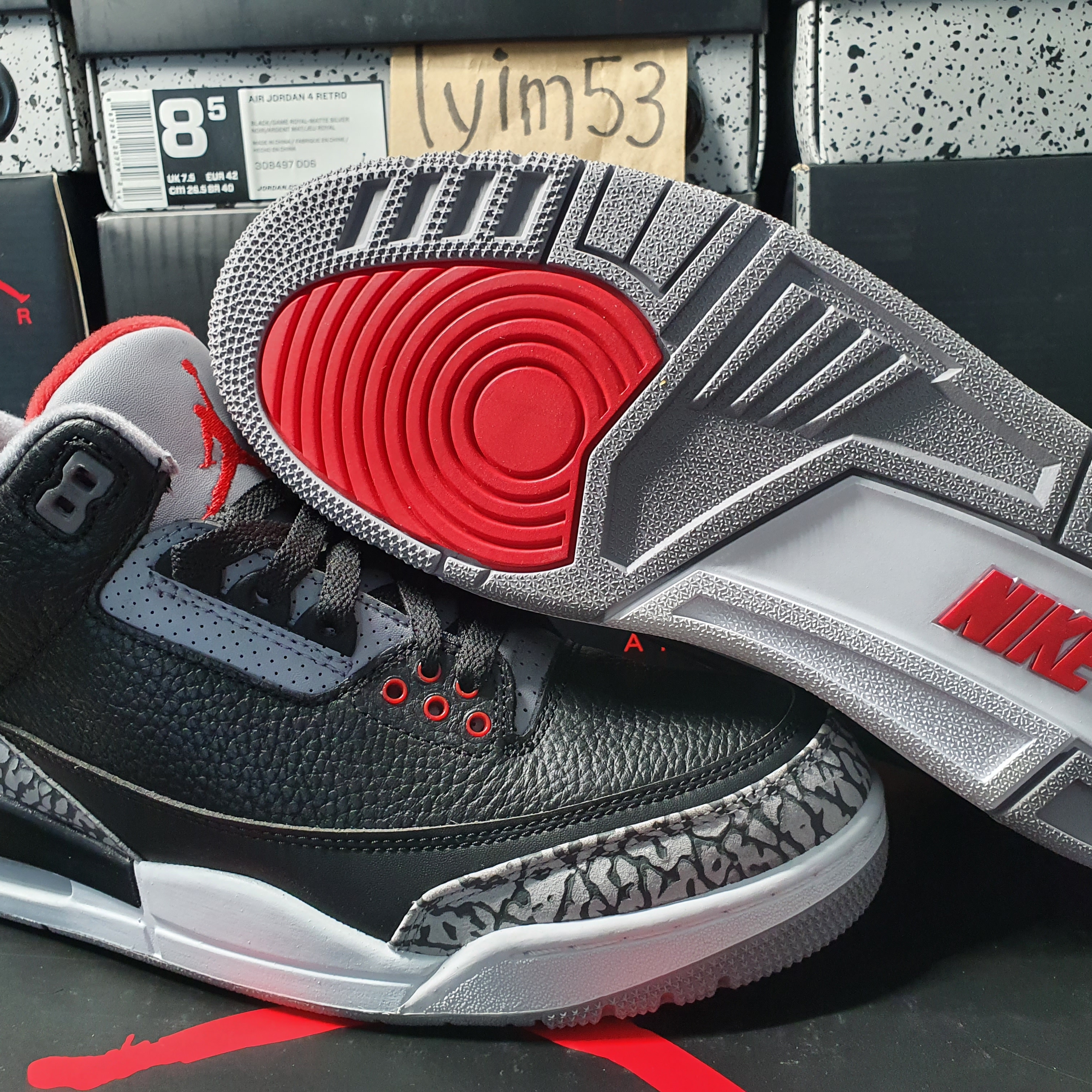 Jordan 3 Retro OG Black Cement 2018 착용 스타일 - 2