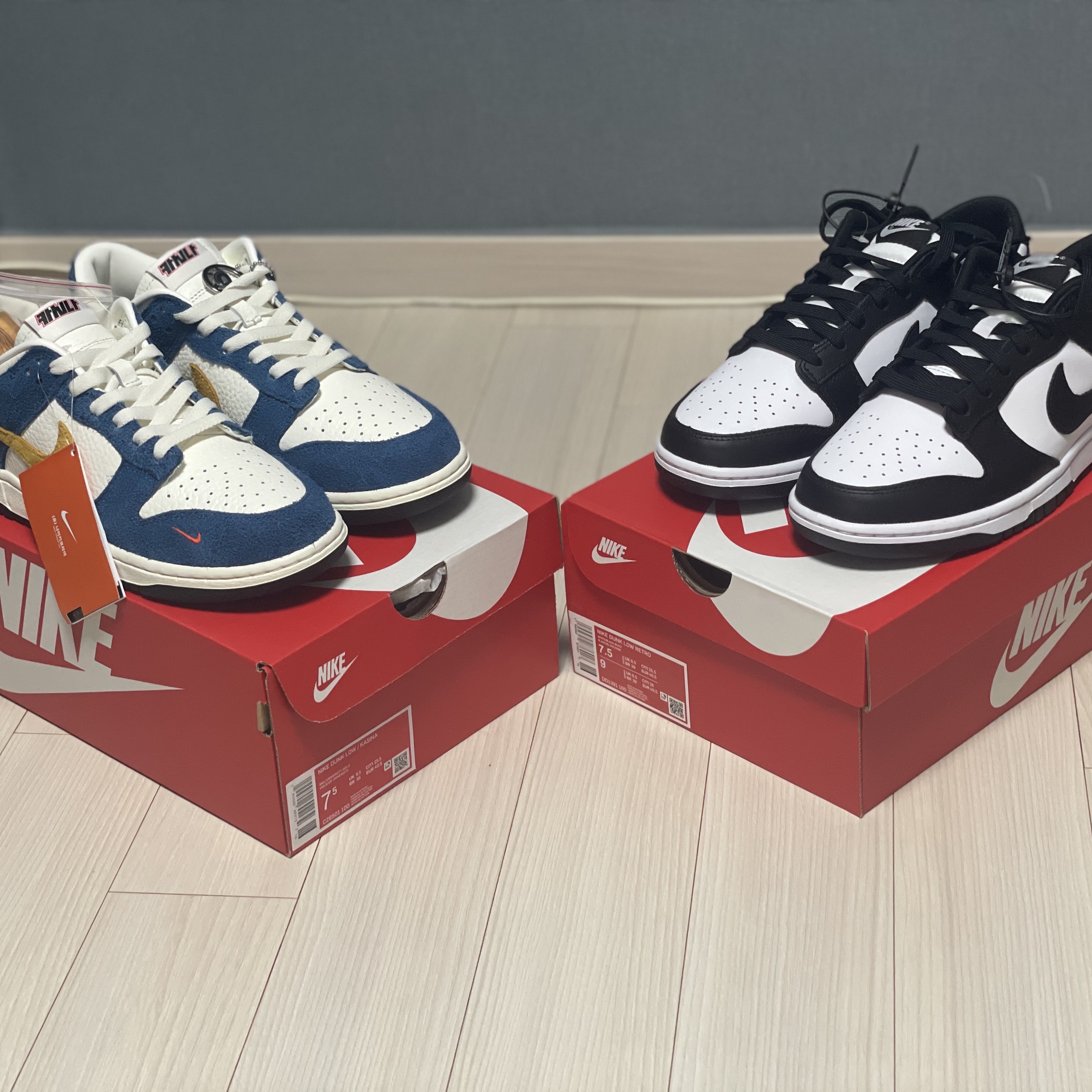 Nike x Kasina Dunk Low 80's Bus, Nike Dunk Low Retro Black 착용 스타일