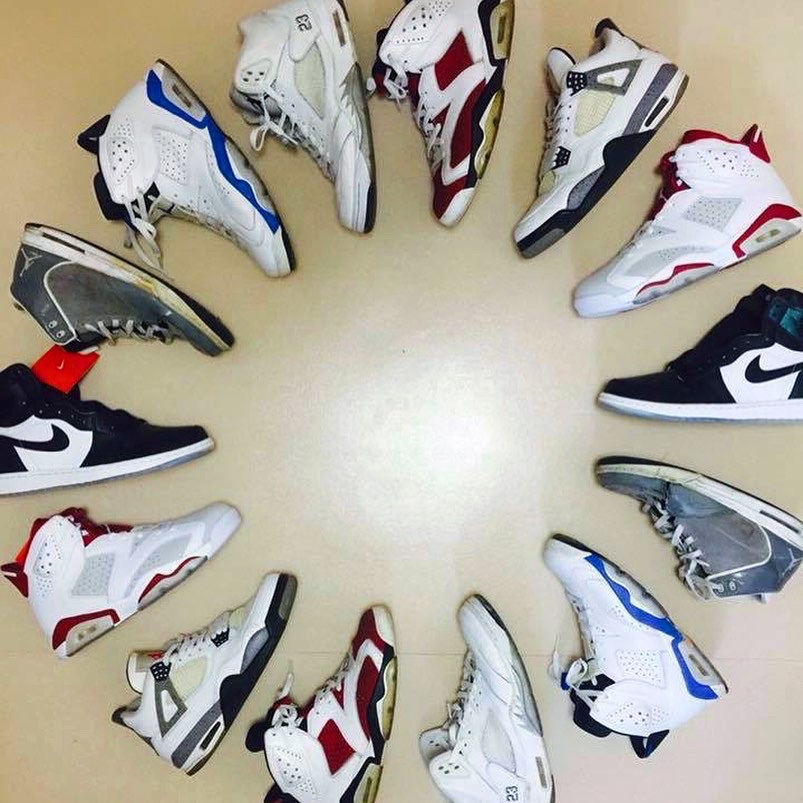 Jordan 1 Retro All Star 2017 Chameleon, Jordan 4 Retro OG White Cement 2016 착용 스타일