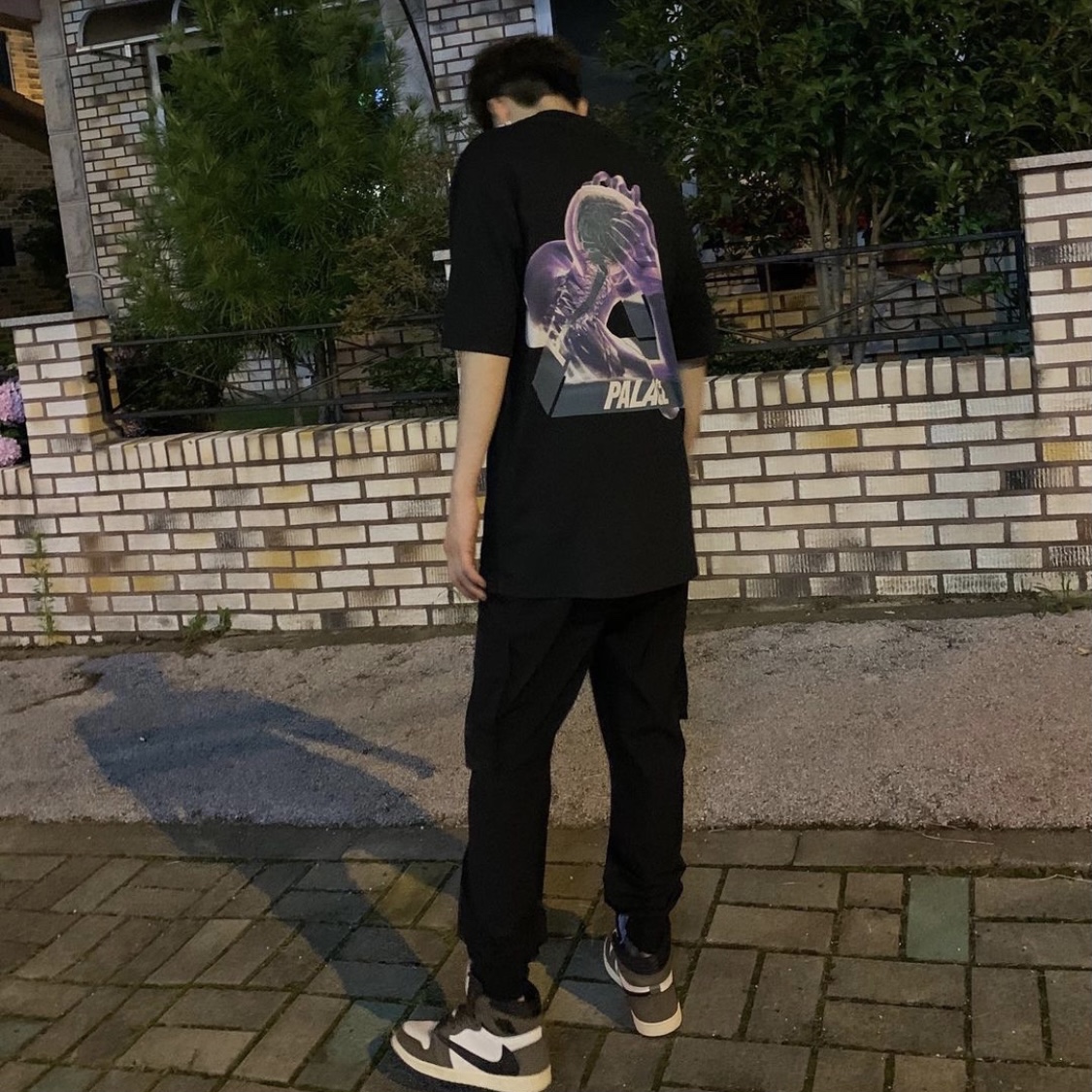 Palace Tri-Gaine T-Shirt Black - 20SS, Jordan 1 x Travis Scott Retro High OG SP Mocha 착용 스타일
