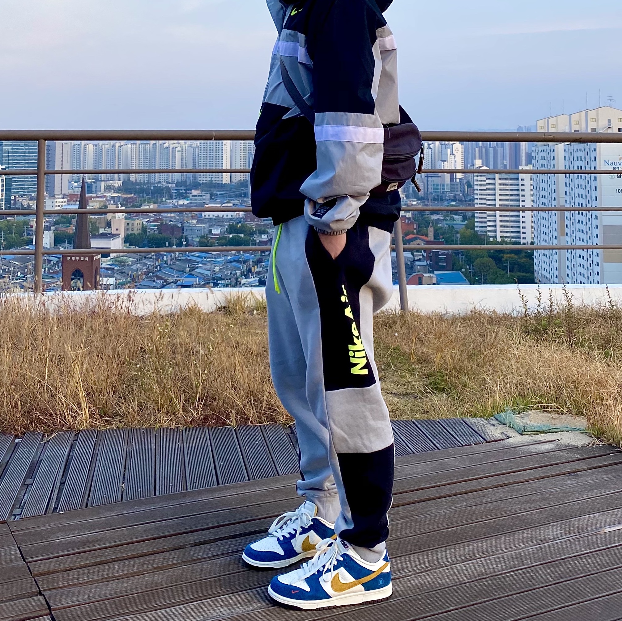 Nike x Kasina Dunk Low 80's Bus 착용 스타일
